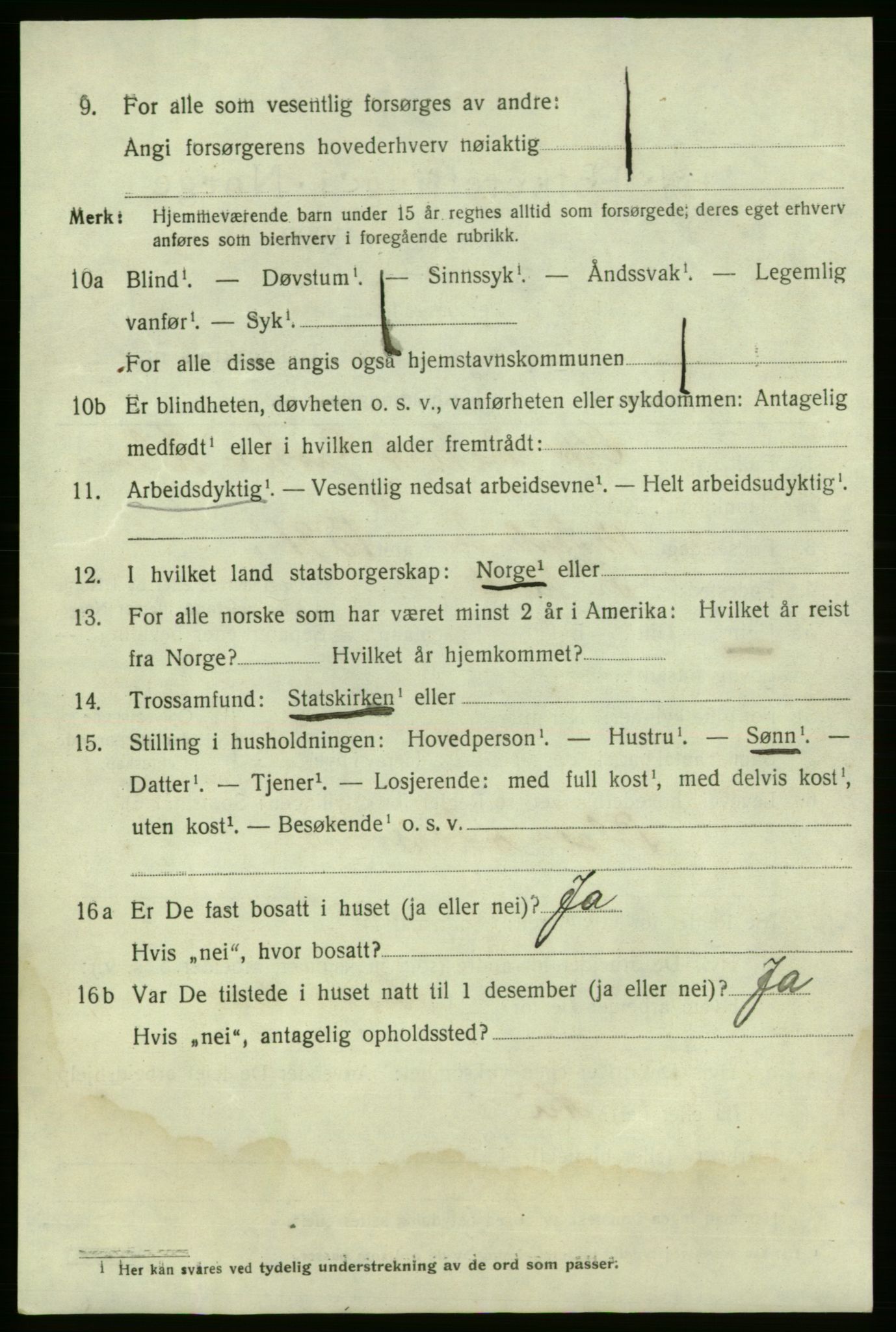 SAO, 1920 census for Fredrikshald, 1920, p. 18524