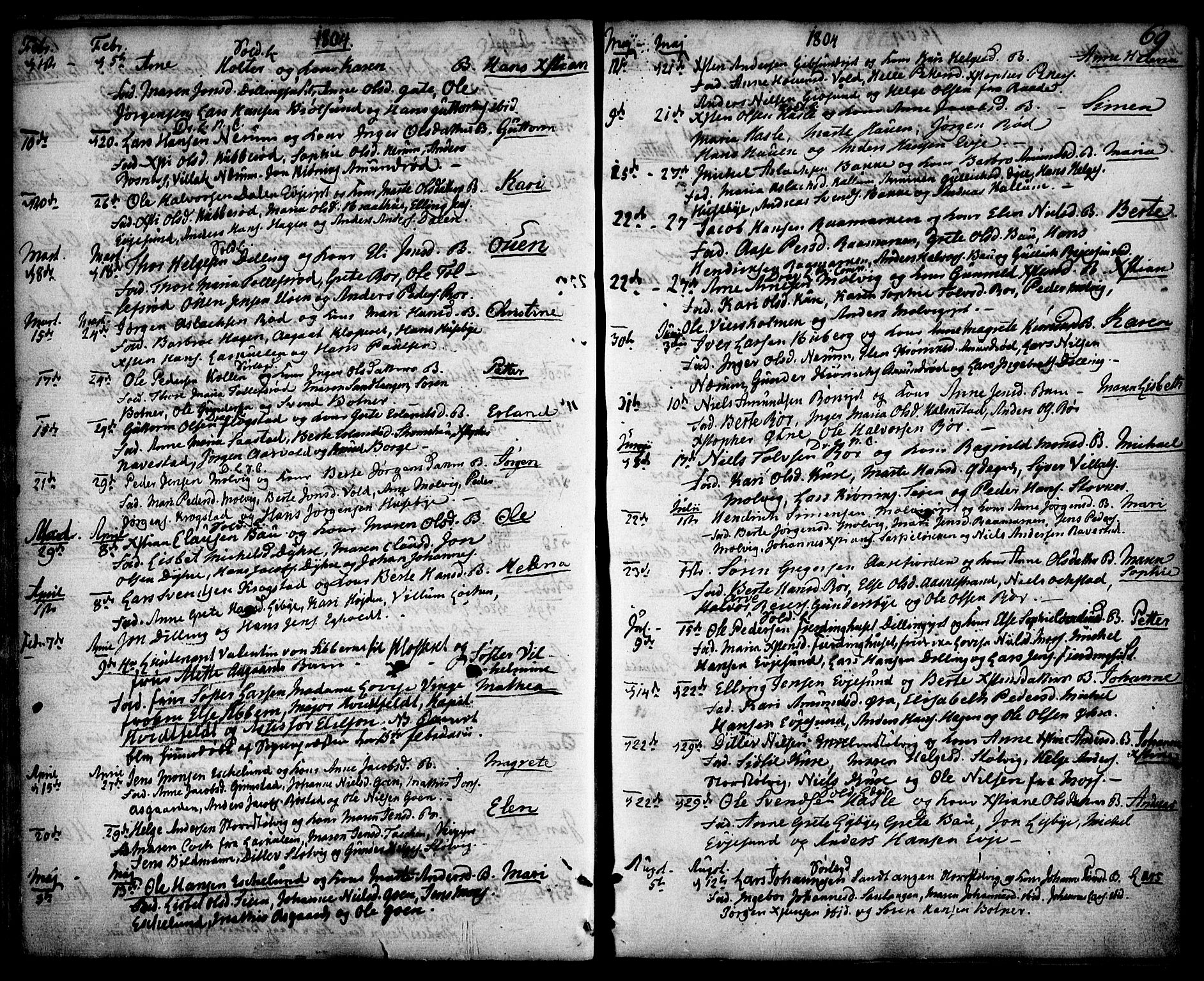 Rygge prestekontor Kirkebøker, SAO/A-10084b/F/Fa/L0002: Parish register (official) no. 2, 1771-1814, p. 69
