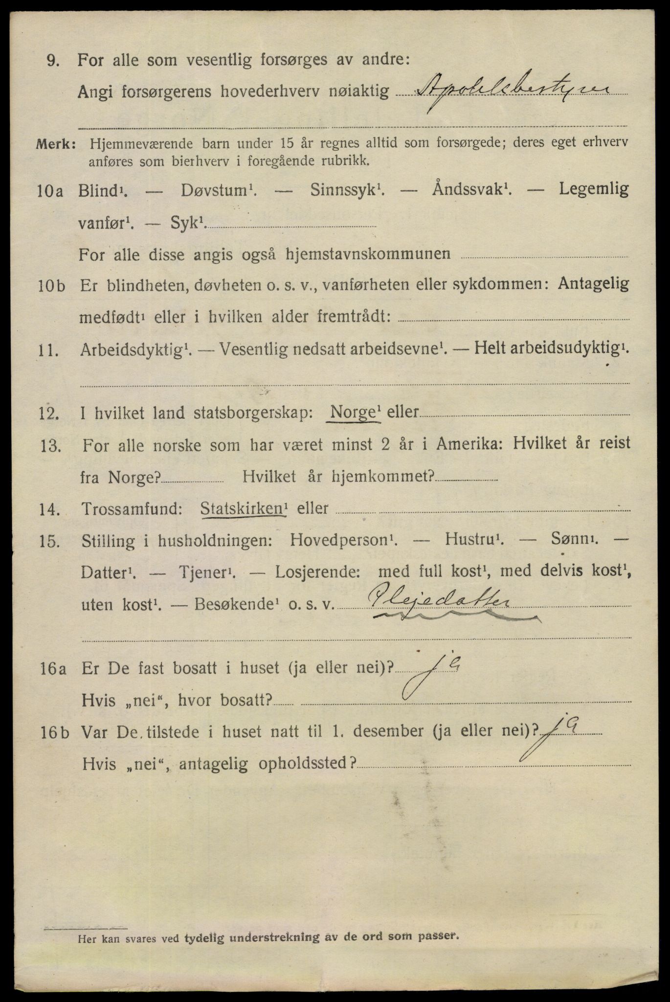 SAO, 1920 census for Fredrikstad, 1920, p. 28240