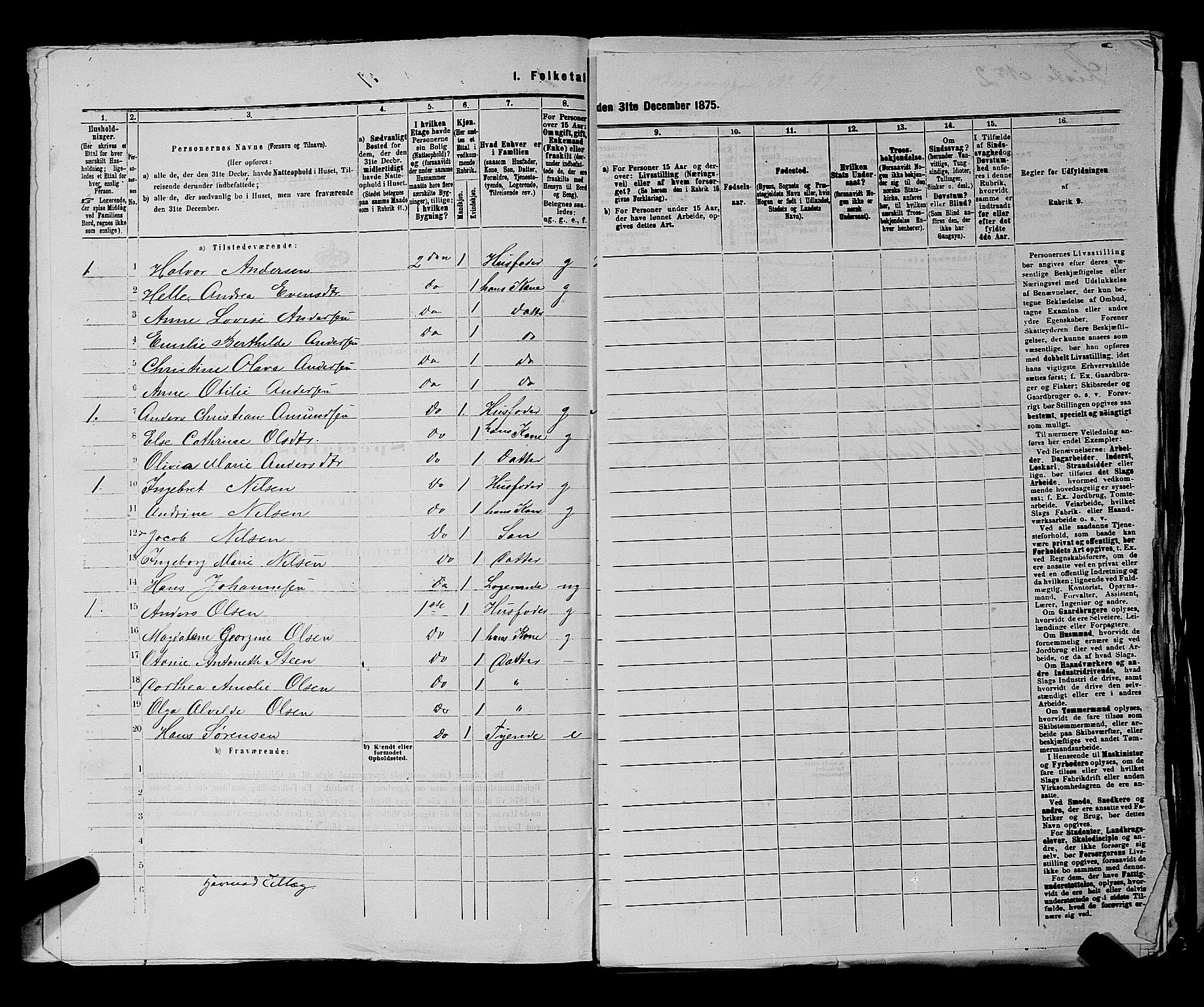 SAKO, 1875 census for 0706B Sandeherred/Sandefjord, 1875, p. 353