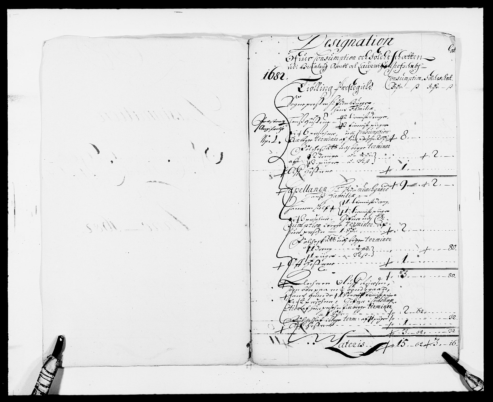Rentekammeret inntil 1814, Reviderte regnskaper, Fogderegnskap, RA/EA-4092/R33/L1969: Fogderegnskap Larvik grevskap, 1675-1687, p. 179