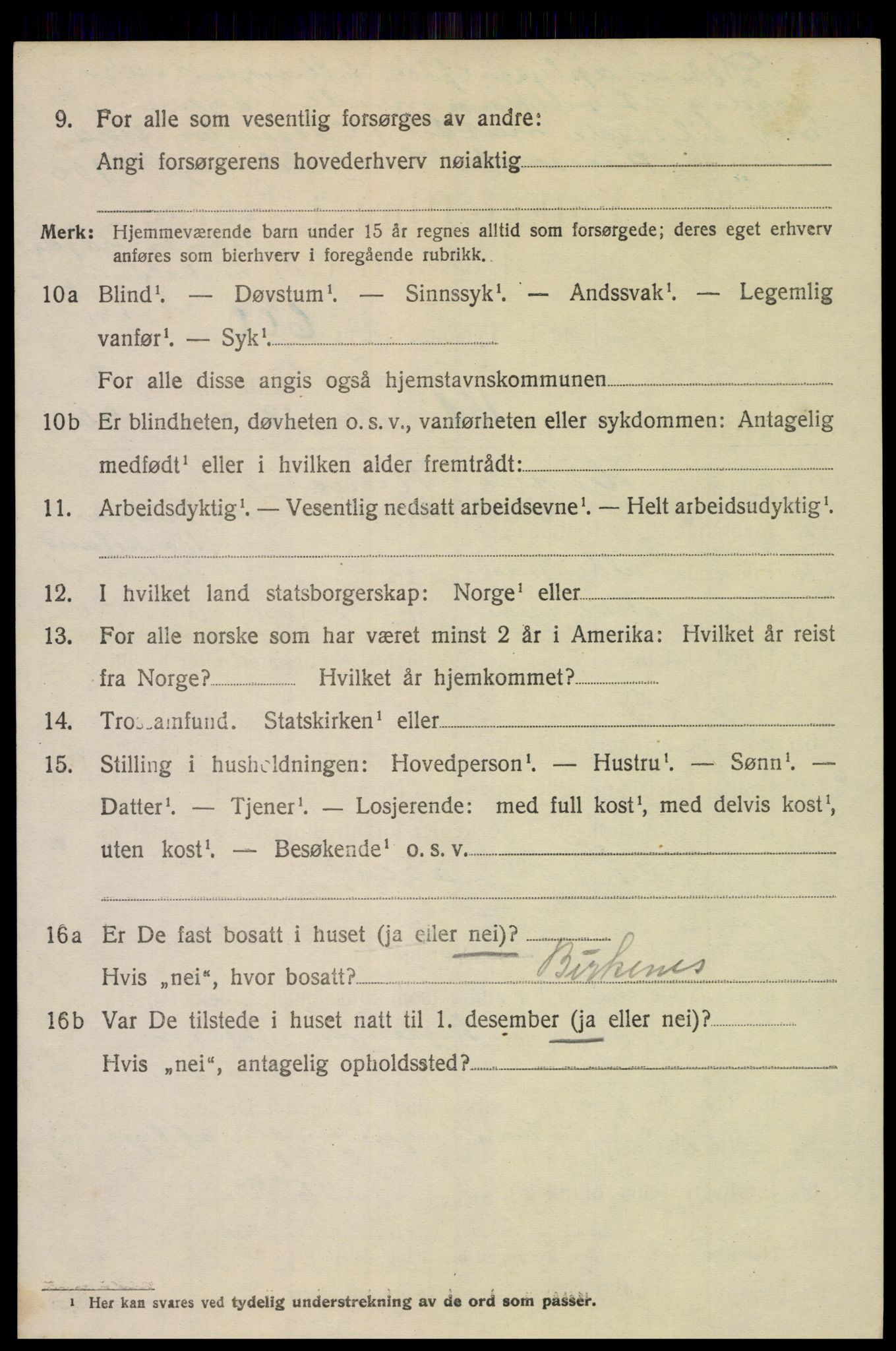 SAK, 1920 census for Landvik, 1920, p. 2953