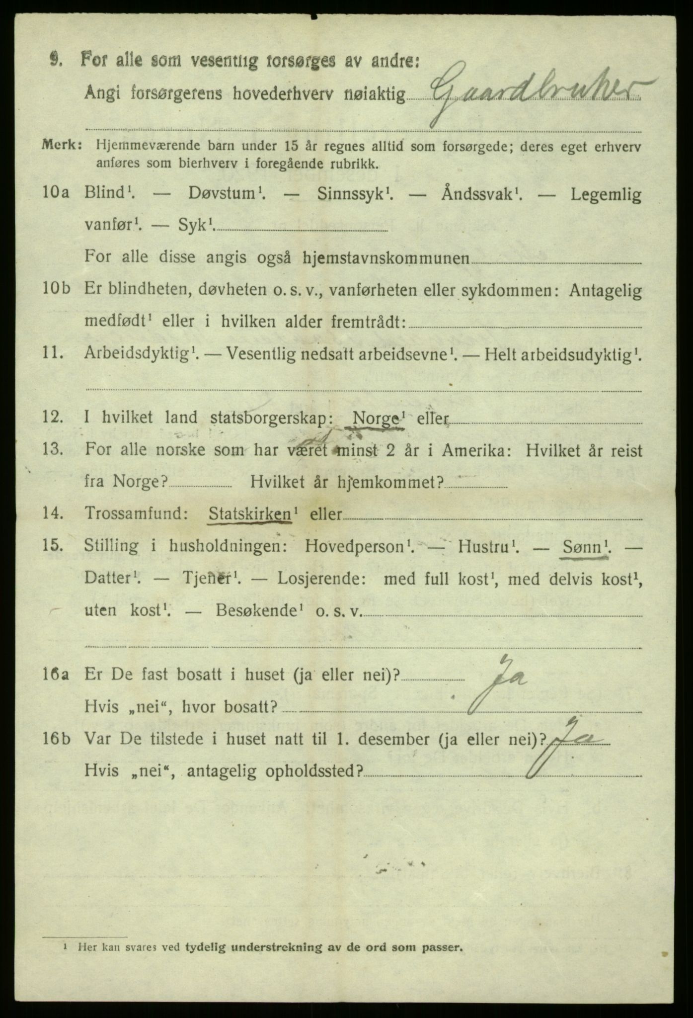 SAB, 1920 census for Masfjorden, 1920, p. 3662