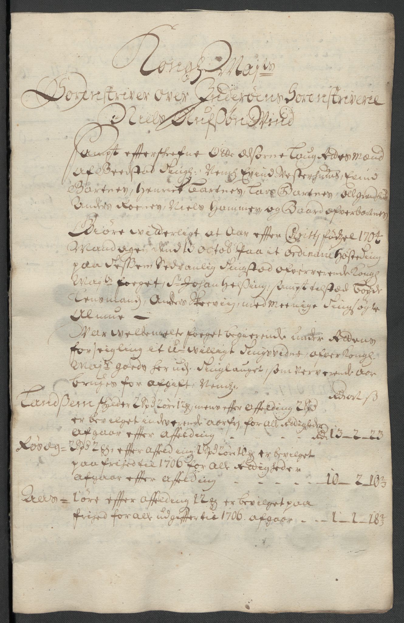 Rentekammeret inntil 1814, Reviderte regnskaper, Fogderegnskap, RA/EA-4092/R63/L4313: Fogderegnskap Inderøy, 1703-1704, p. 586