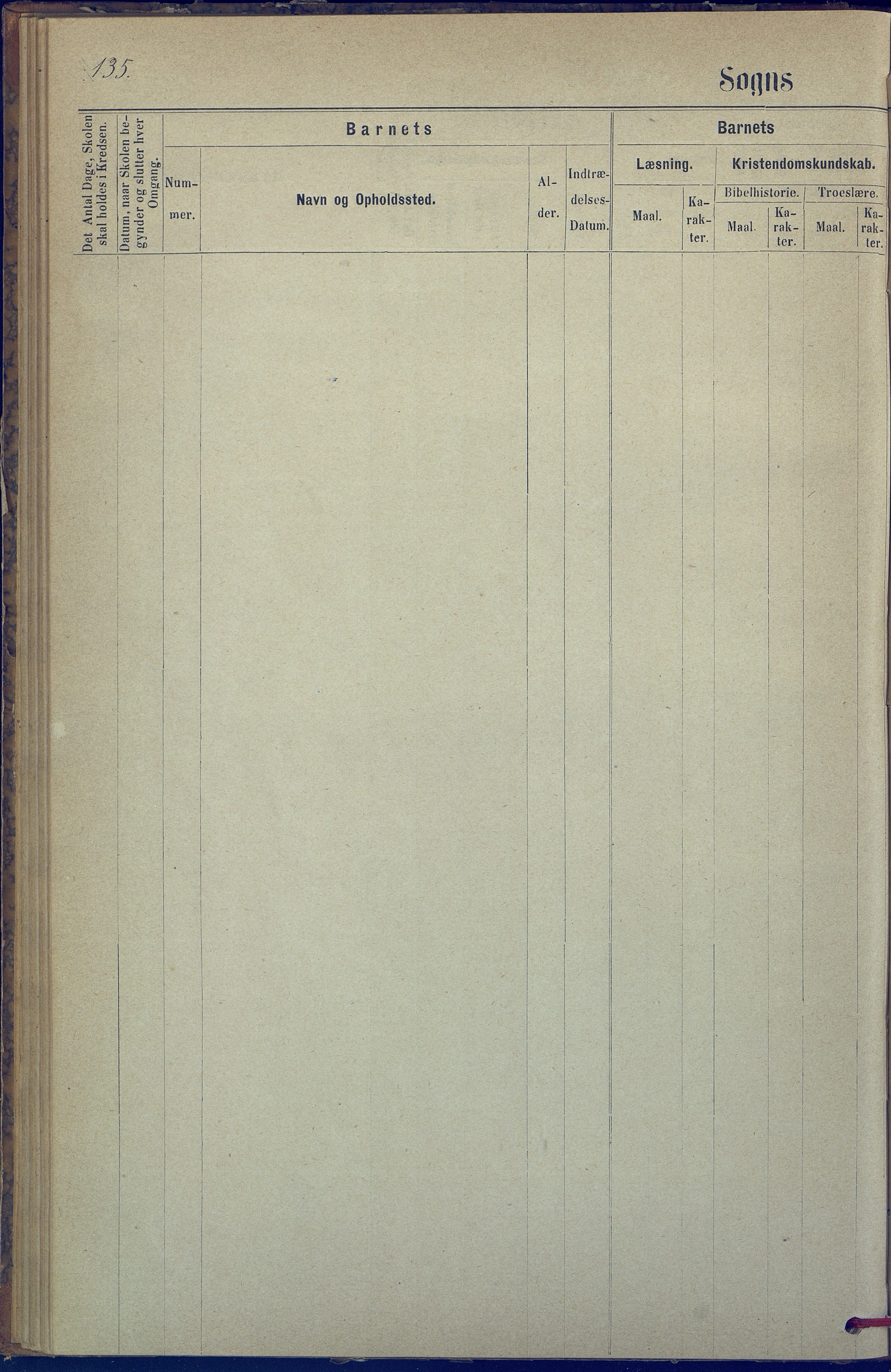 Hisøy kommune frem til 1991, AAKS/KA0922-PK/31/L0005: Skoleprotokoll, 1877-1892, p. 135