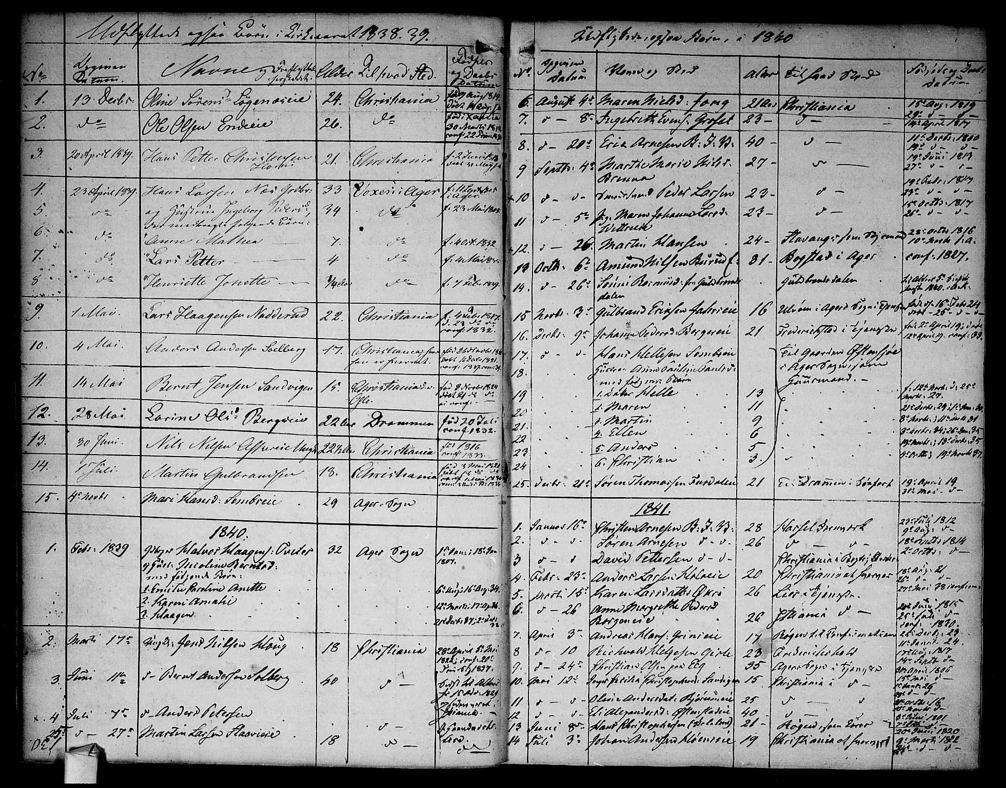 Asker prestekontor Kirkebøker, SAO/A-10256a/F/Fa/L0012: Parish register (official) no. I 12, 1825-1878