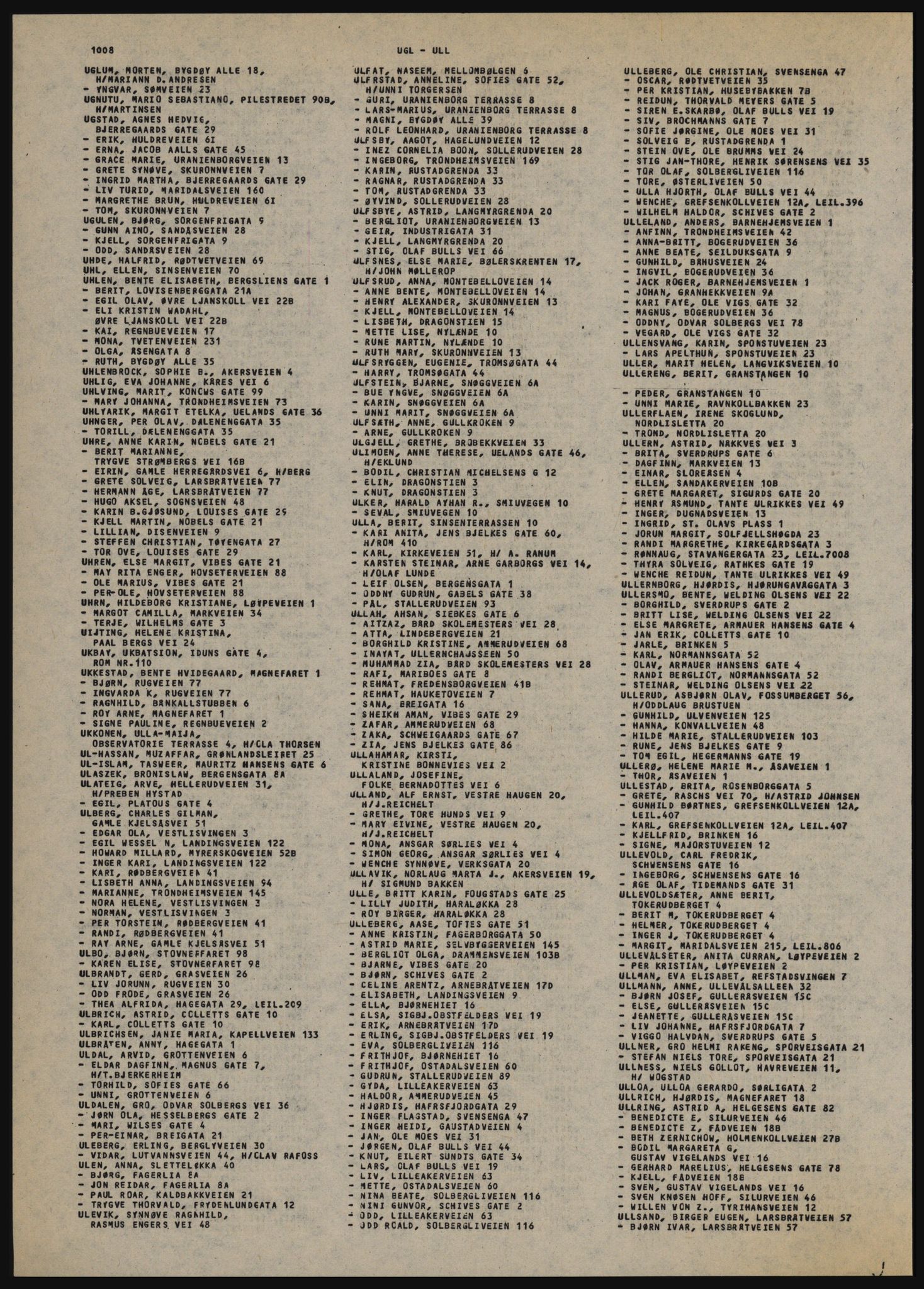 Kristiania/Oslo adressebok, PUBL/-, 1984-1985, p. 1008