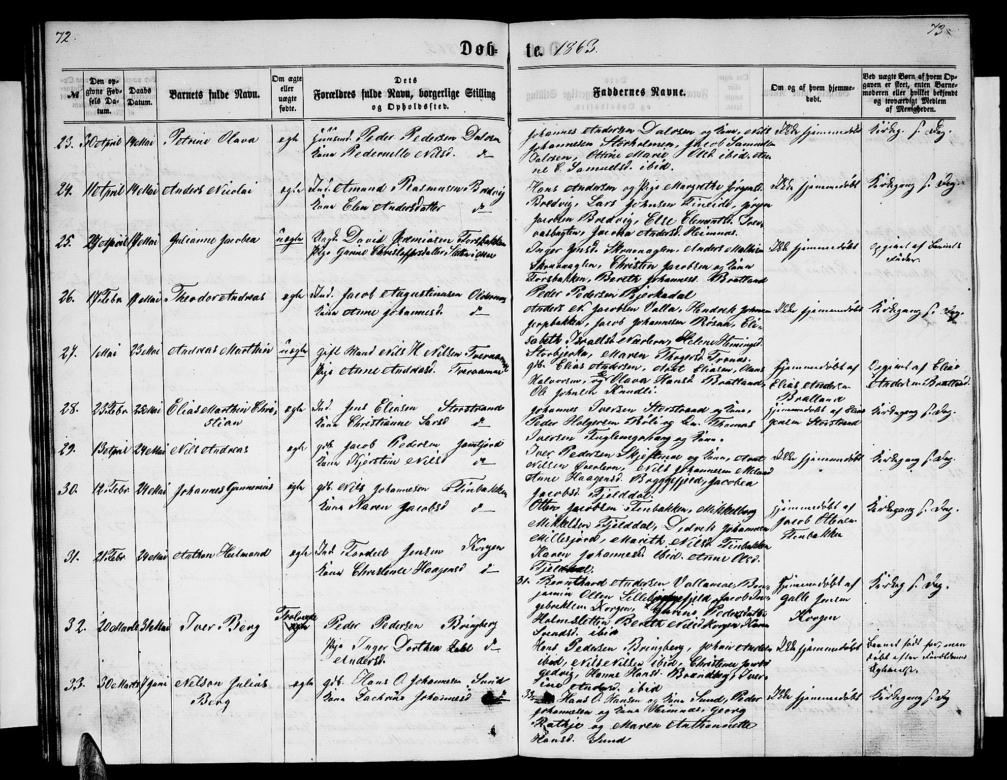 Ministerialprotokoller, klokkerbøker og fødselsregistre - Nordland, AV/SAT-A-1459/825/L0365: Parish register (copy) no. 825C02, 1858-1873, p. 72-73