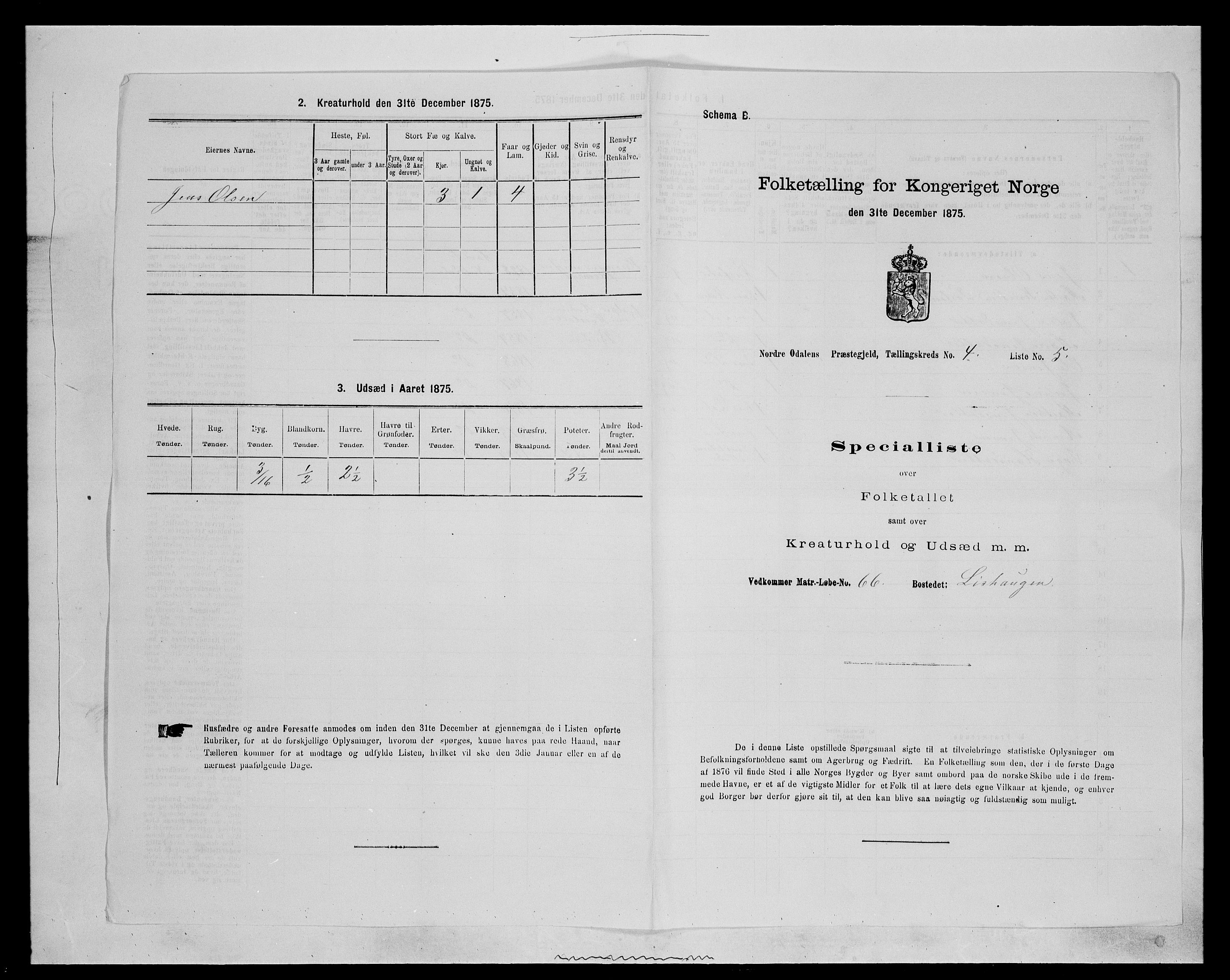 SAH, 1875 census for 0418P Nord-Odal, 1875, p. 553