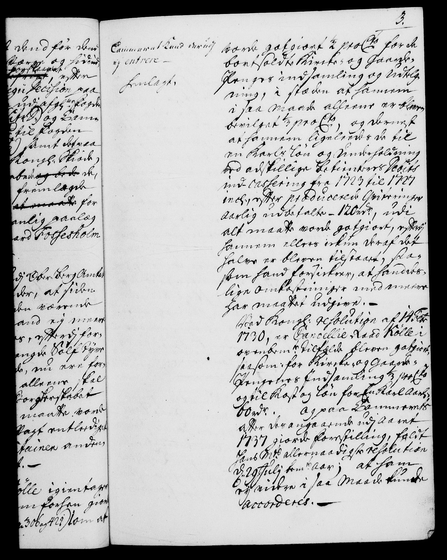 Rentekammeret, Kammerkanselliet, RA/EA-3111/G/Gh/Gha/L0021: Norsk ekstraktmemorialprotokoll (merket RK 53.66), 1739, p. 3