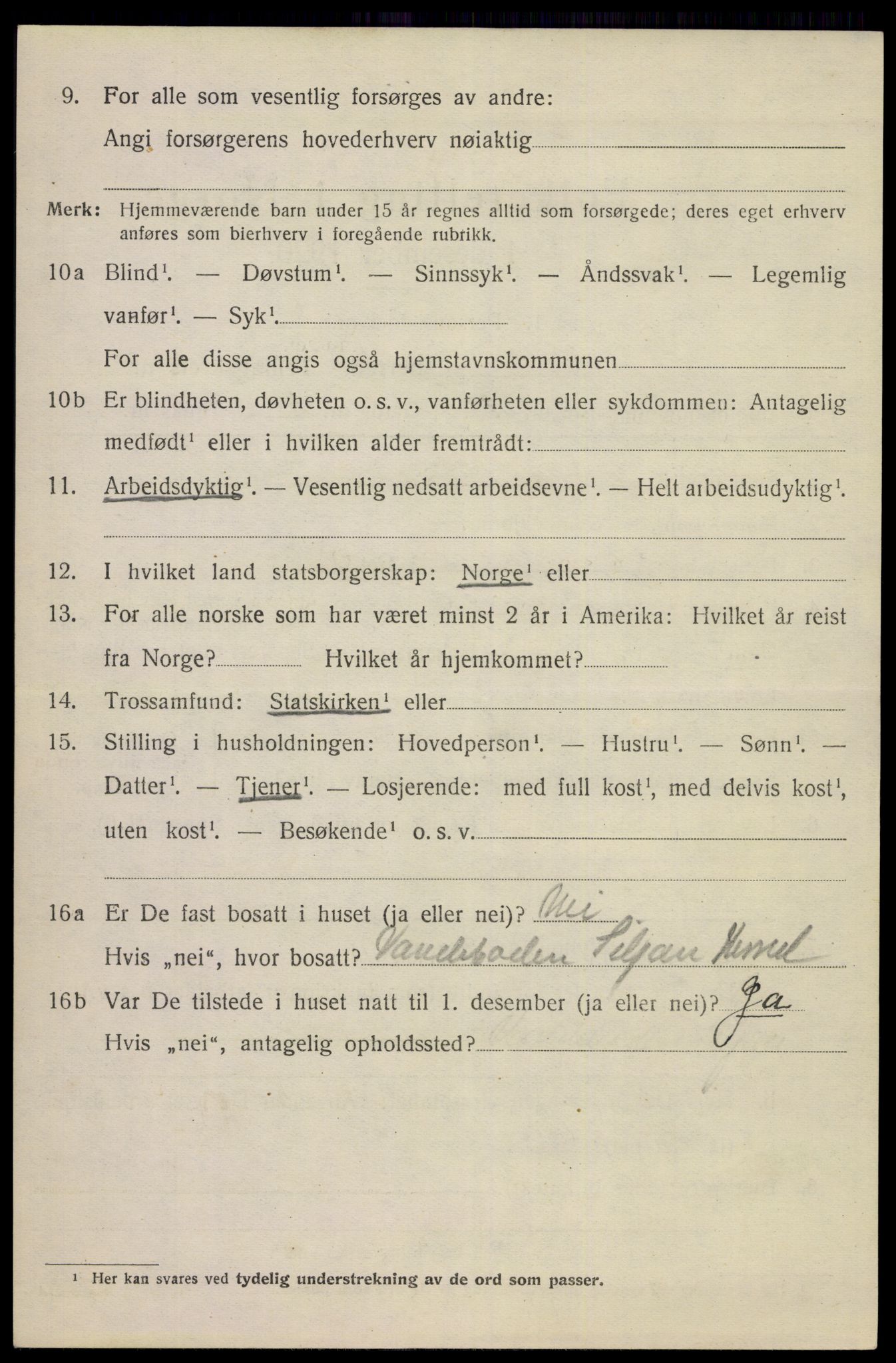 SAKO, 1920 census for Siljan, 1920, p. 1452