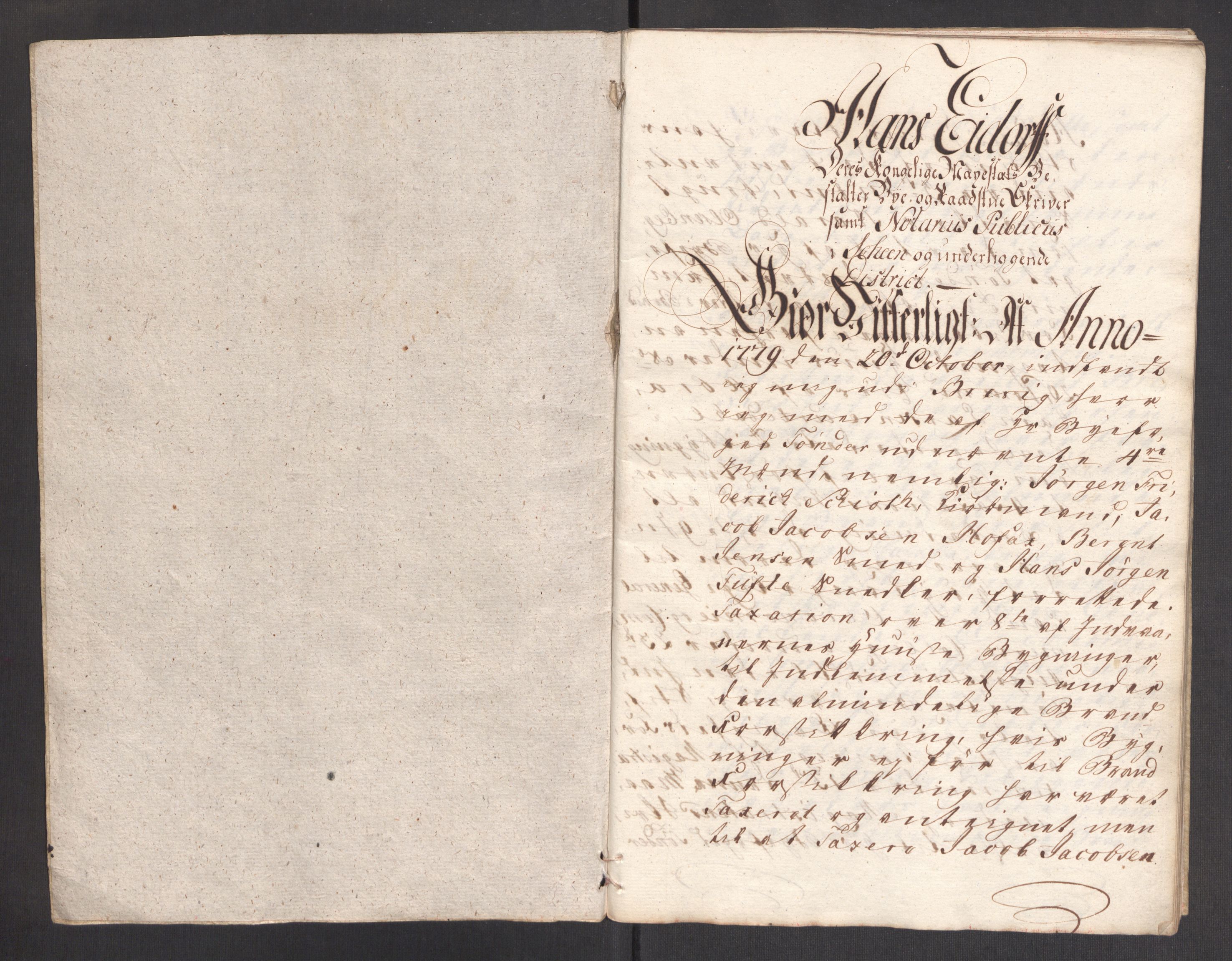Kommersekollegiet, Brannforsikringskontoret 1767-1814, RA/EA-5458/F/Fa/L0011/0001: Brevik / Branntakstprotokoll, 1779