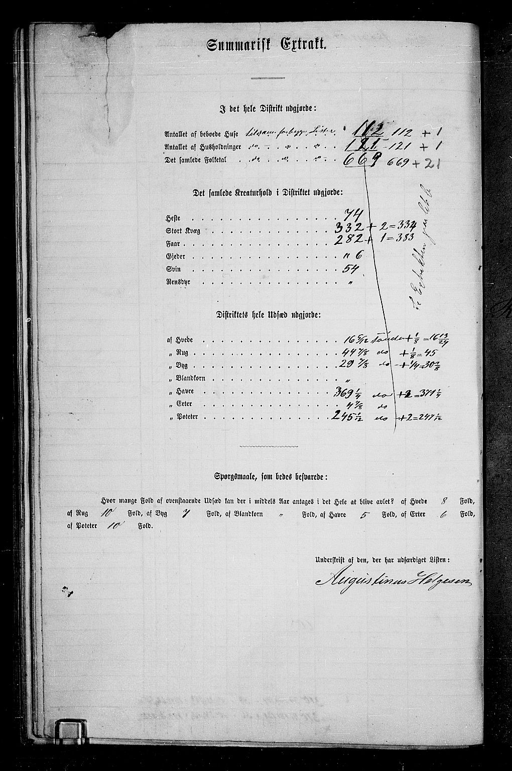 RA, 1865 census for Aremark, 1865, p. 110