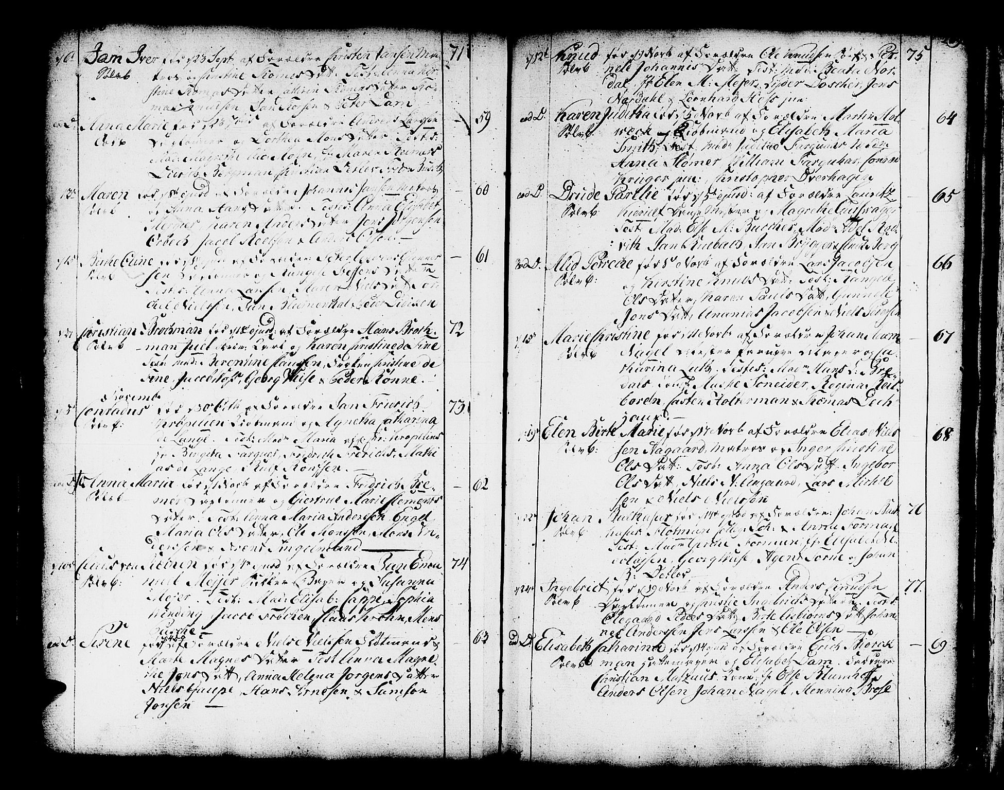 Domkirken sokneprestembete, AV/SAB-A-74801/H/Haa/L0003: Parish register (official) no. A 3, 1758-1789, p. 268-269