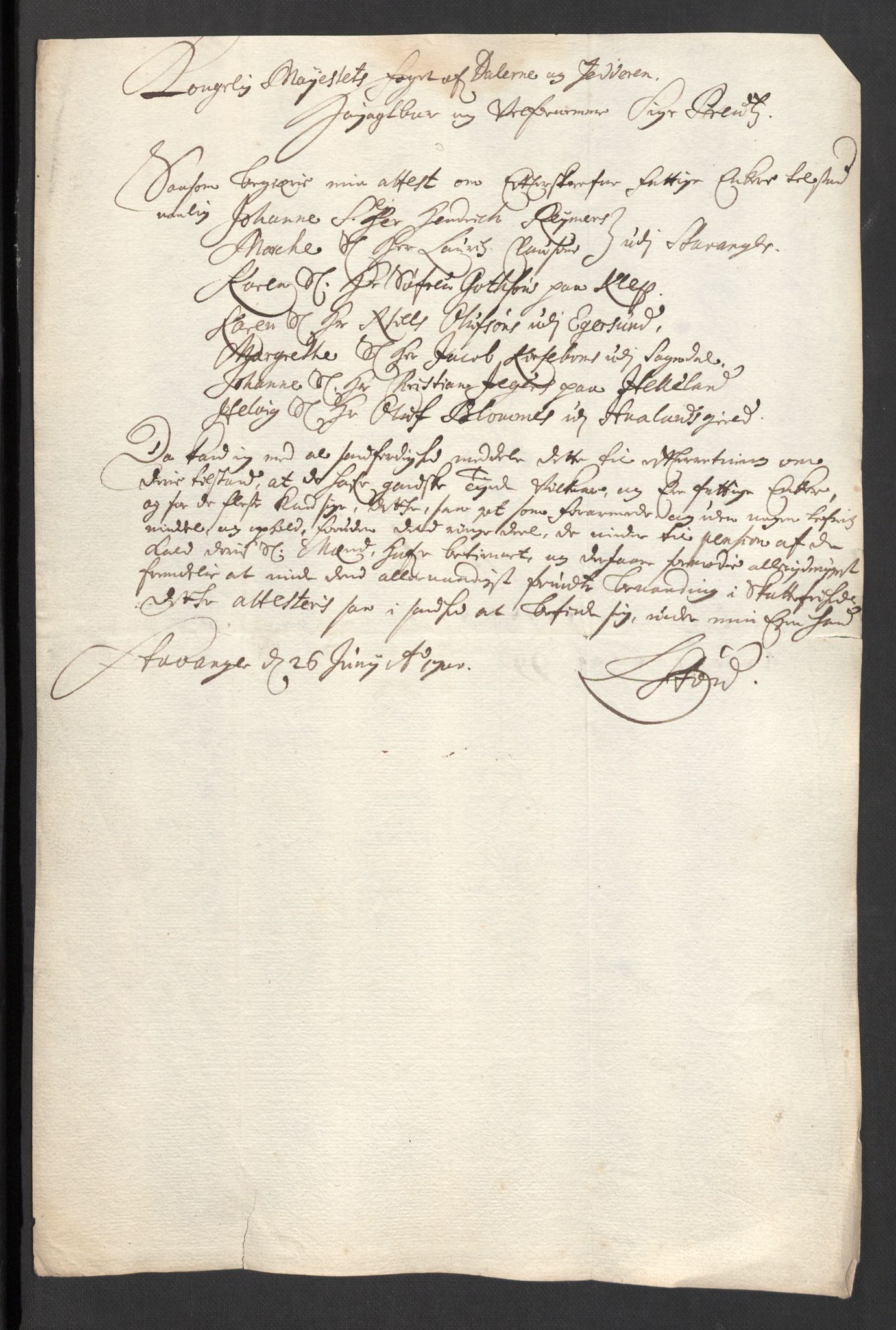 Rentekammeret inntil 1814, Reviderte regnskaper, Fogderegnskap, RA/EA-4092/R46/L2730: Fogderegnskap Jæren og Dalane, 1699, p. 24