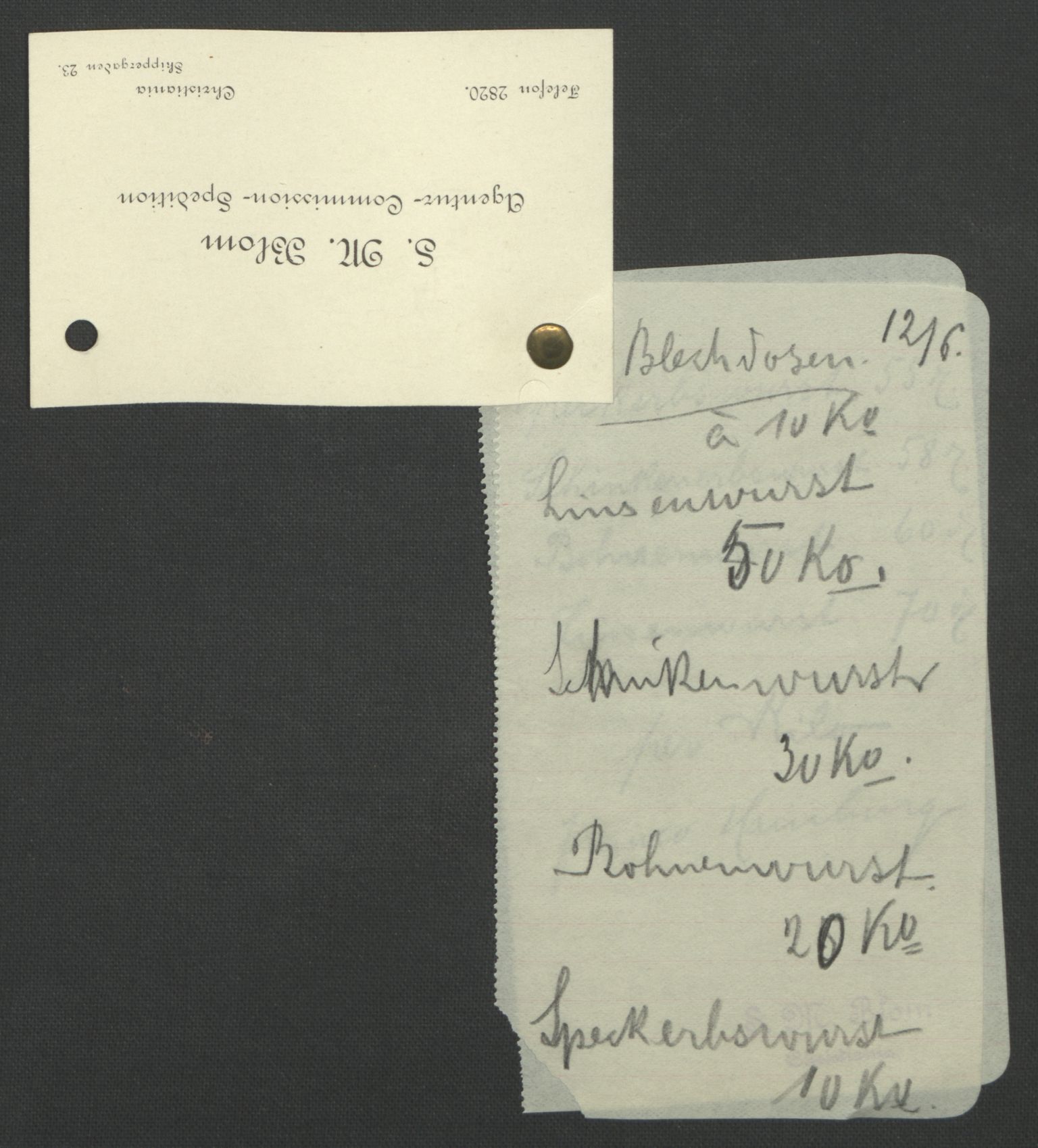 Arbeidskomitéen for Fridtjof Nansens polarekspedisjon, AV/RA-PA-0061/D/L0004: Innk. brev og telegrammer vedr. proviant og utrustning, 1892-1893, p. 603