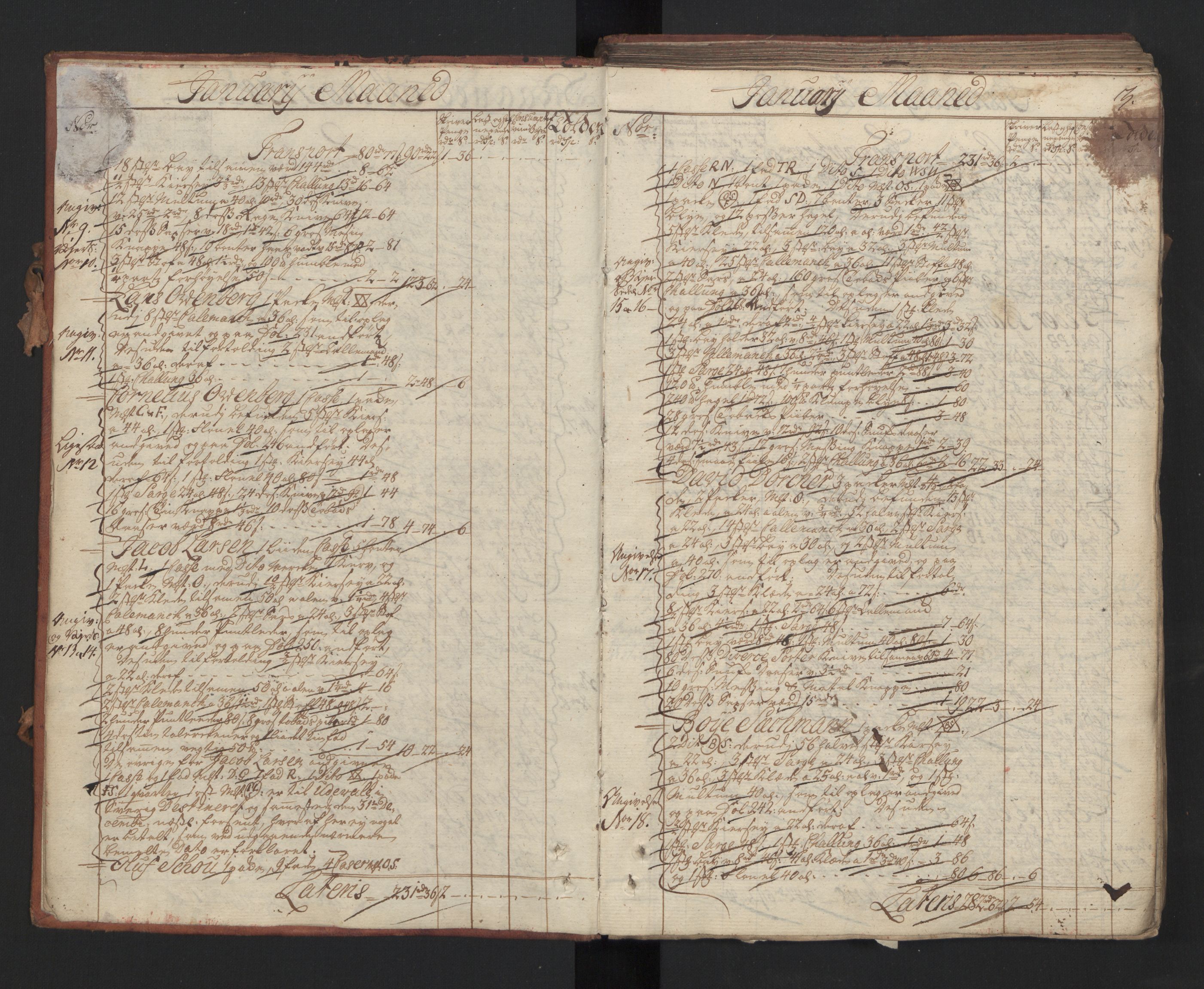 Generaltollkammeret, tollregnskaper, AV/RA-EA-5490/R01/L0022/0001: Tollregnskaper Fredrikshald / Inngående hovedtollbok, 1754
