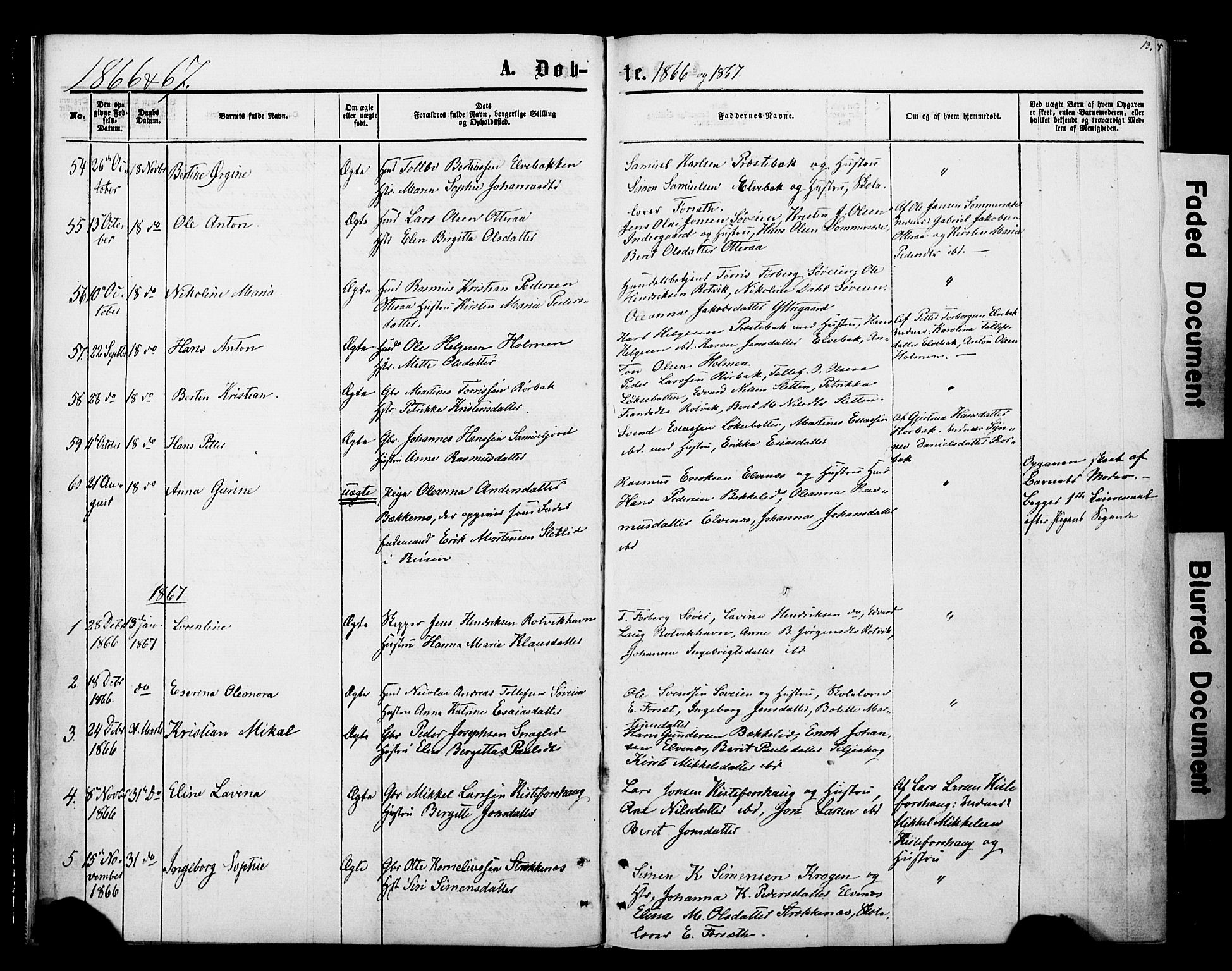 Ibestad sokneprestembete, SATØ/S-0077/H/Ha/Haa/L0013kirke: Parish register (official) no. 13, 1865-1879, p. 13
