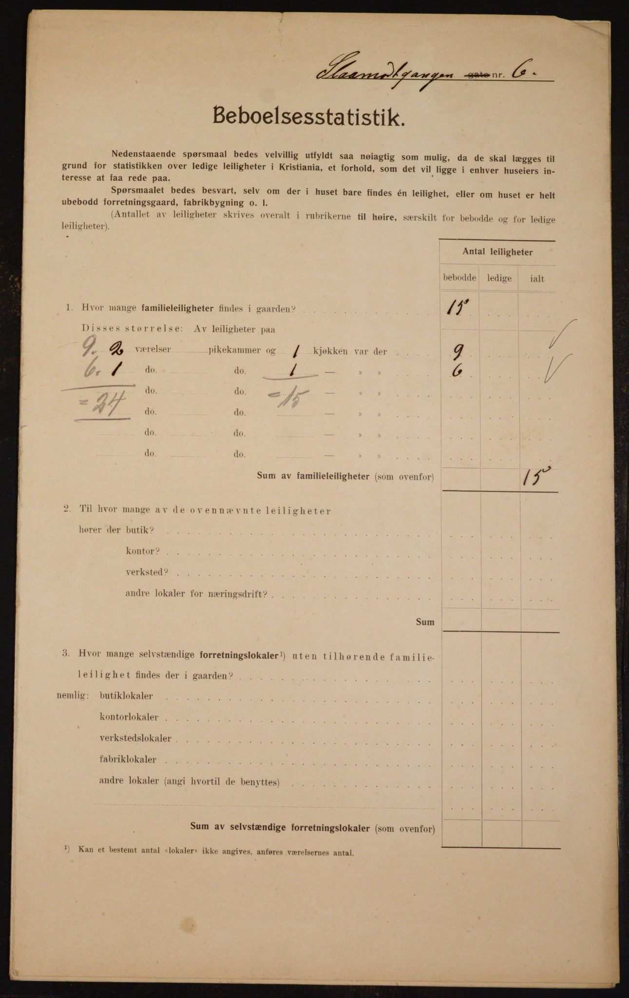 OBA, Municipal Census 1910 for Kristiania, 1910, p. 92472