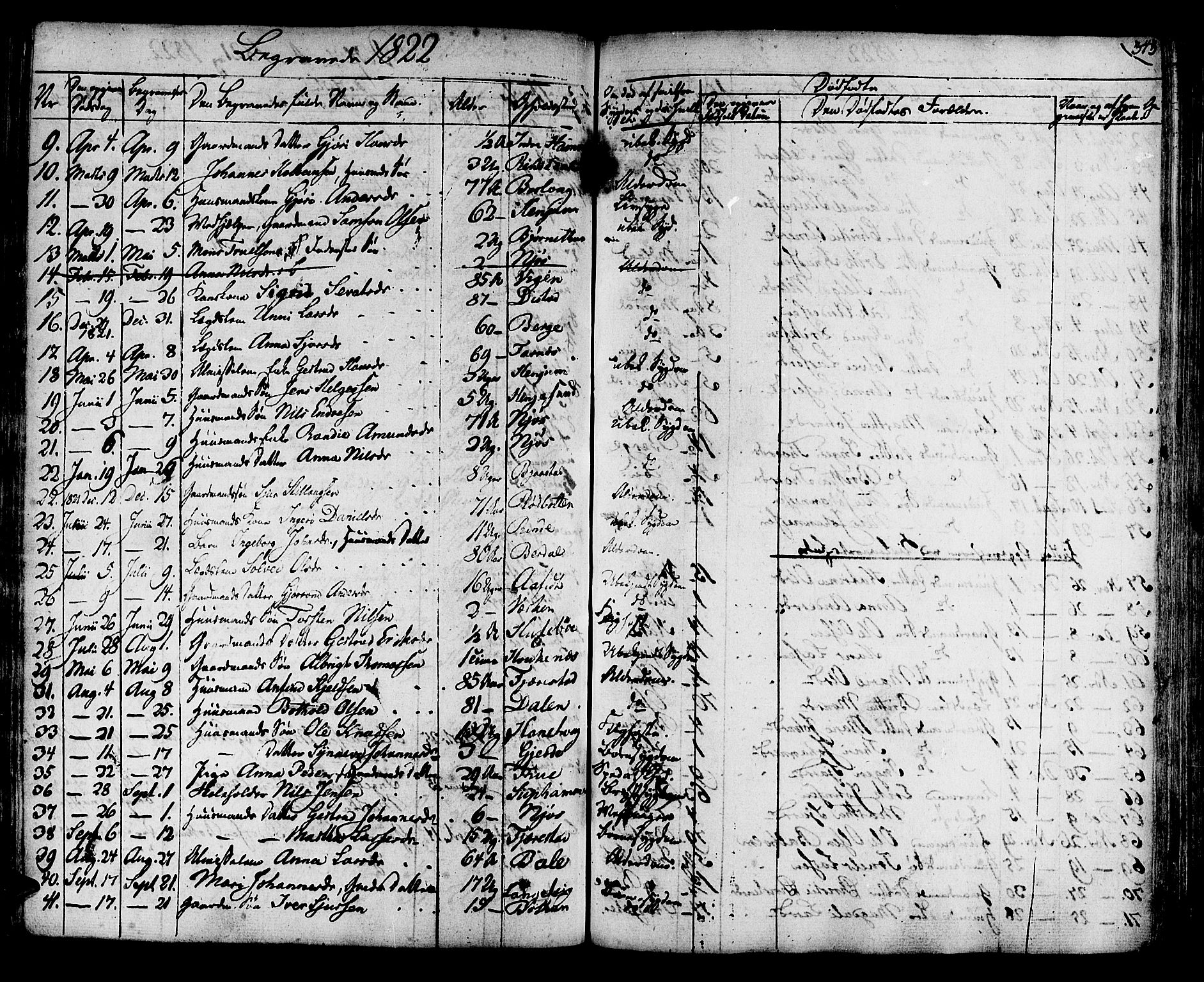 Leikanger sokneprestembete, AV/SAB-A-81001/H/Haa/Haaa/L0006: Parish register (official) no. A 6, 1810-1838, p. 343