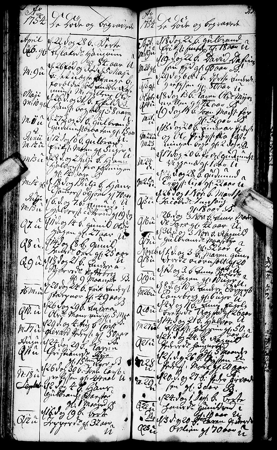 Aurskog prestekontor Kirkebøker, AV/SAO-A-10304a/F/Fa/L0002: Parish register (official) no. I 2, 1735-1766, p. 313