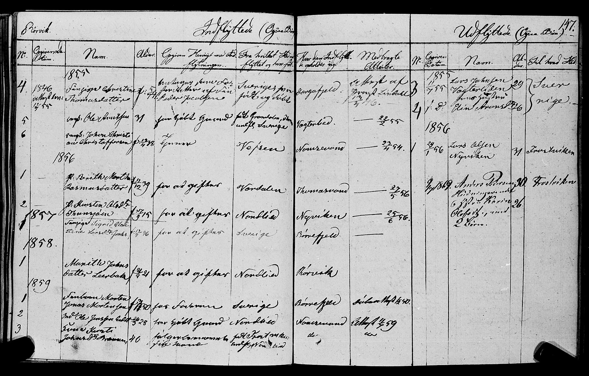 Ministerialprotokoller, klokkerbøker og fødselsregistre - Nord-Trøndelag, SAT/A-1458/762/L0538: Parish register (official) no. 762A02 /1, 1833-1879, p. 147