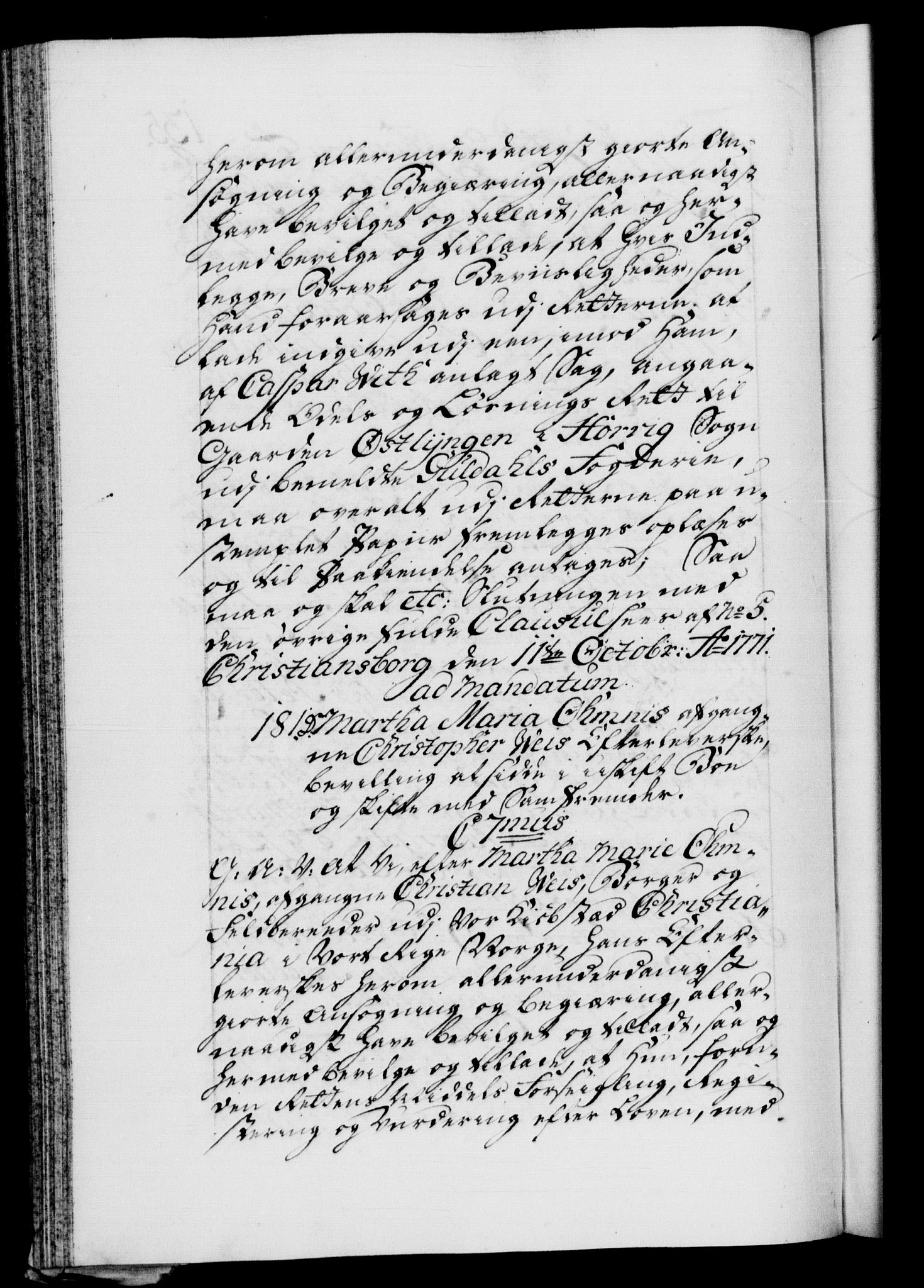 Danske Kanselli 1572-1799, RA/EA-3023/F/Fc/Fca/Fcaa/L0045: Norske registre "Norske eller 3. dept.s åpne brev, 1771-1773, p. 135b