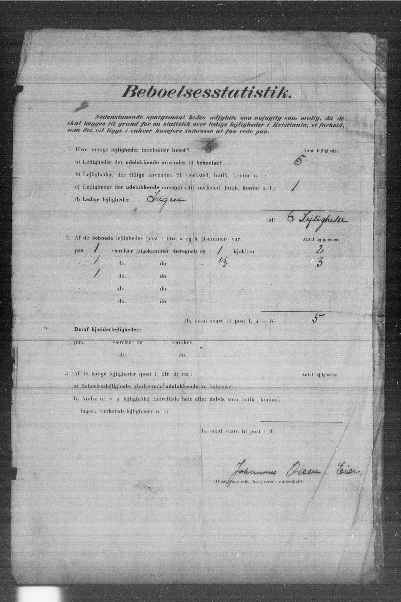 OBA, Municipal Census 1902 for Kristiania, 1902, p. 135