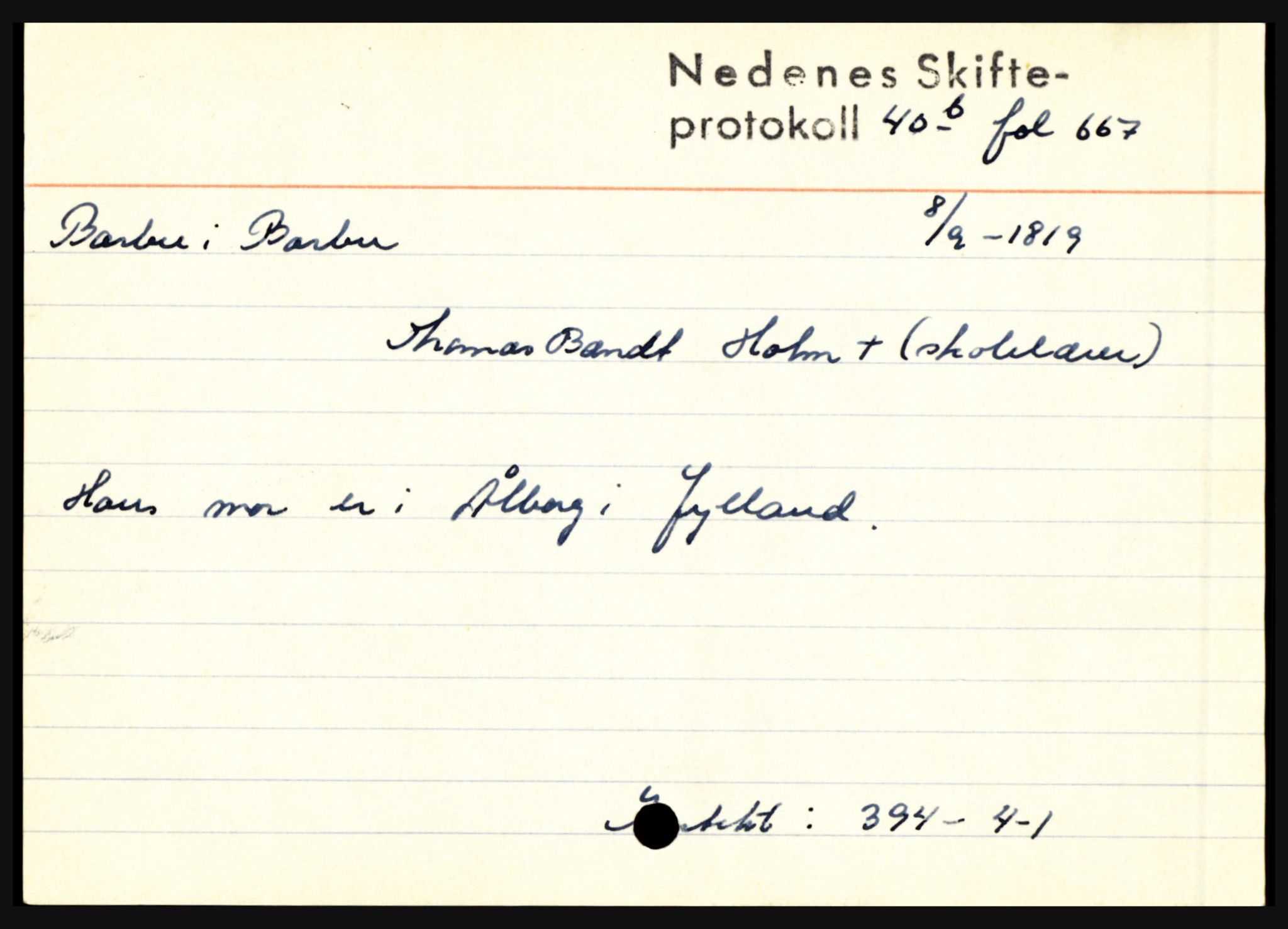 Nedenes sorenskriveri før 1824, AV/SAK-1221-0007/H, p. 2007
