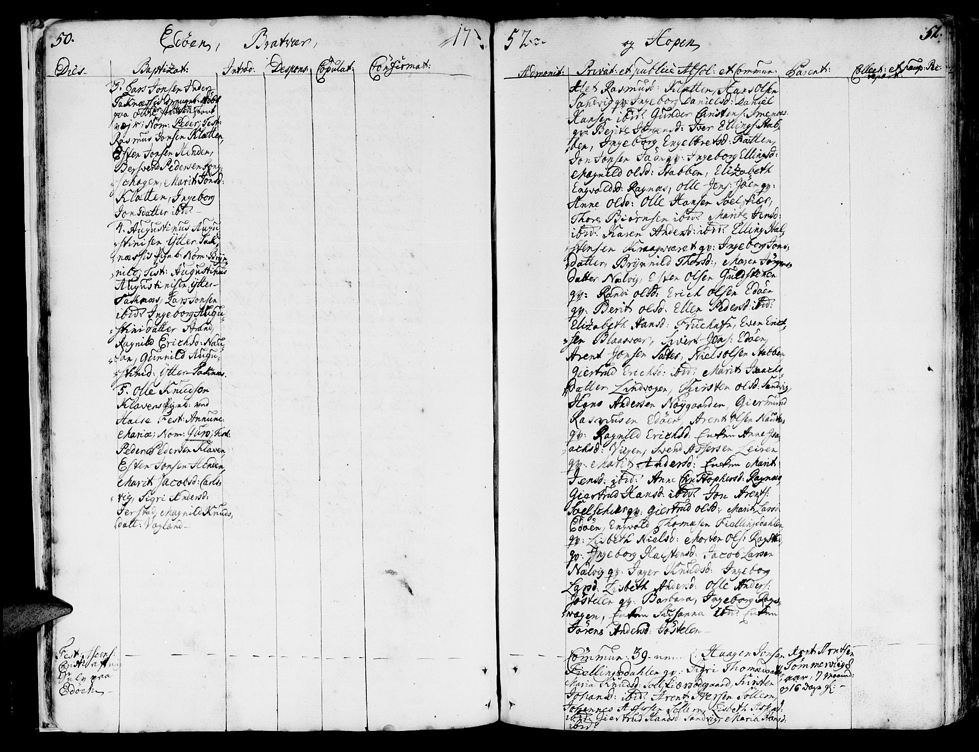 Ministerialprotokoller, klokkerbøker og fødselsregistre - Møre og Romsdal, SAT/A-1454/581/L0931: Parish register (official) no. 581A01, 1751-1765, p. 50-51