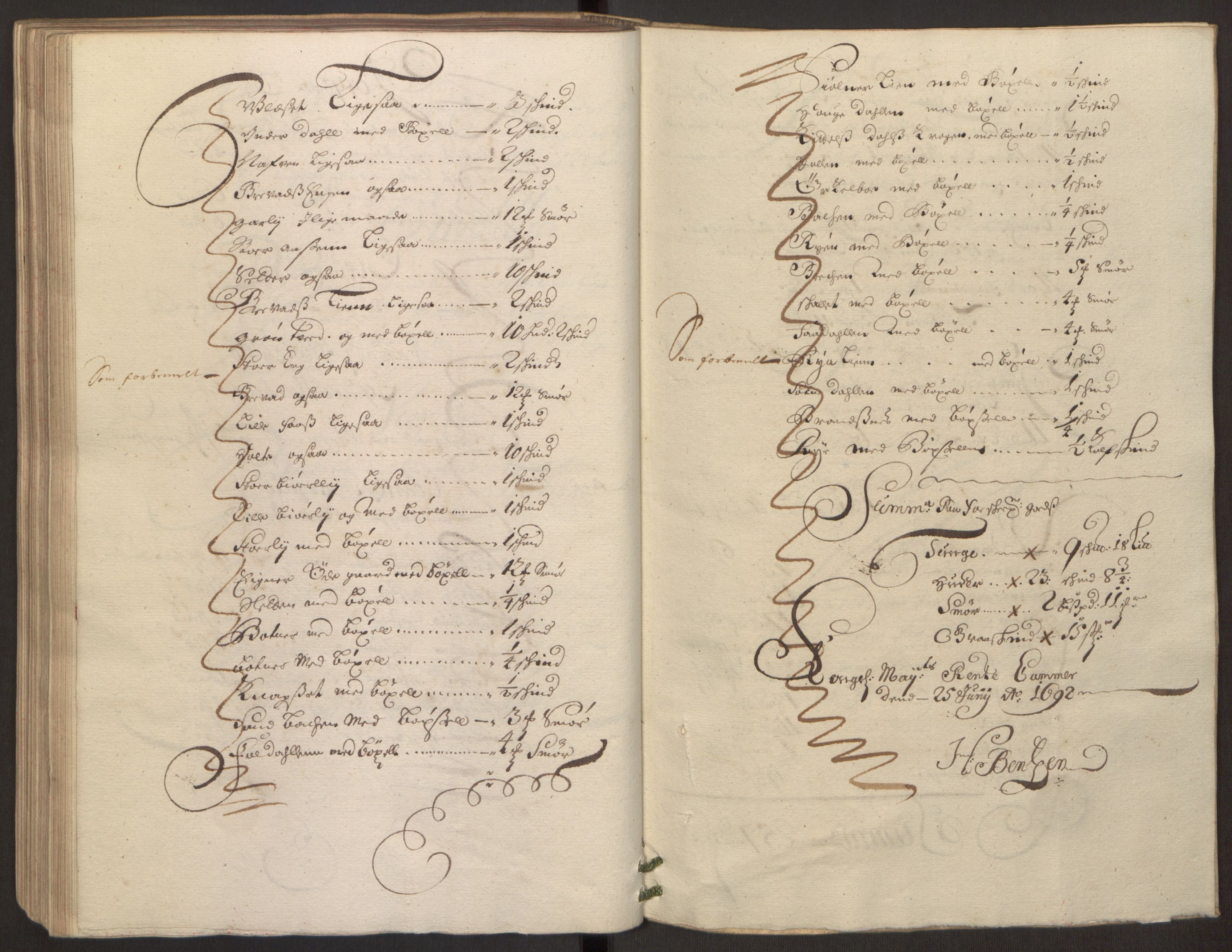 Rentekammeret inntil 1814, Reviderte regnskaper, Fogderegnskap, AV/RA-EA-4092/R13/L0830: Fogderegnskap Solør, Odal og Østerdal, 1692, p. 174