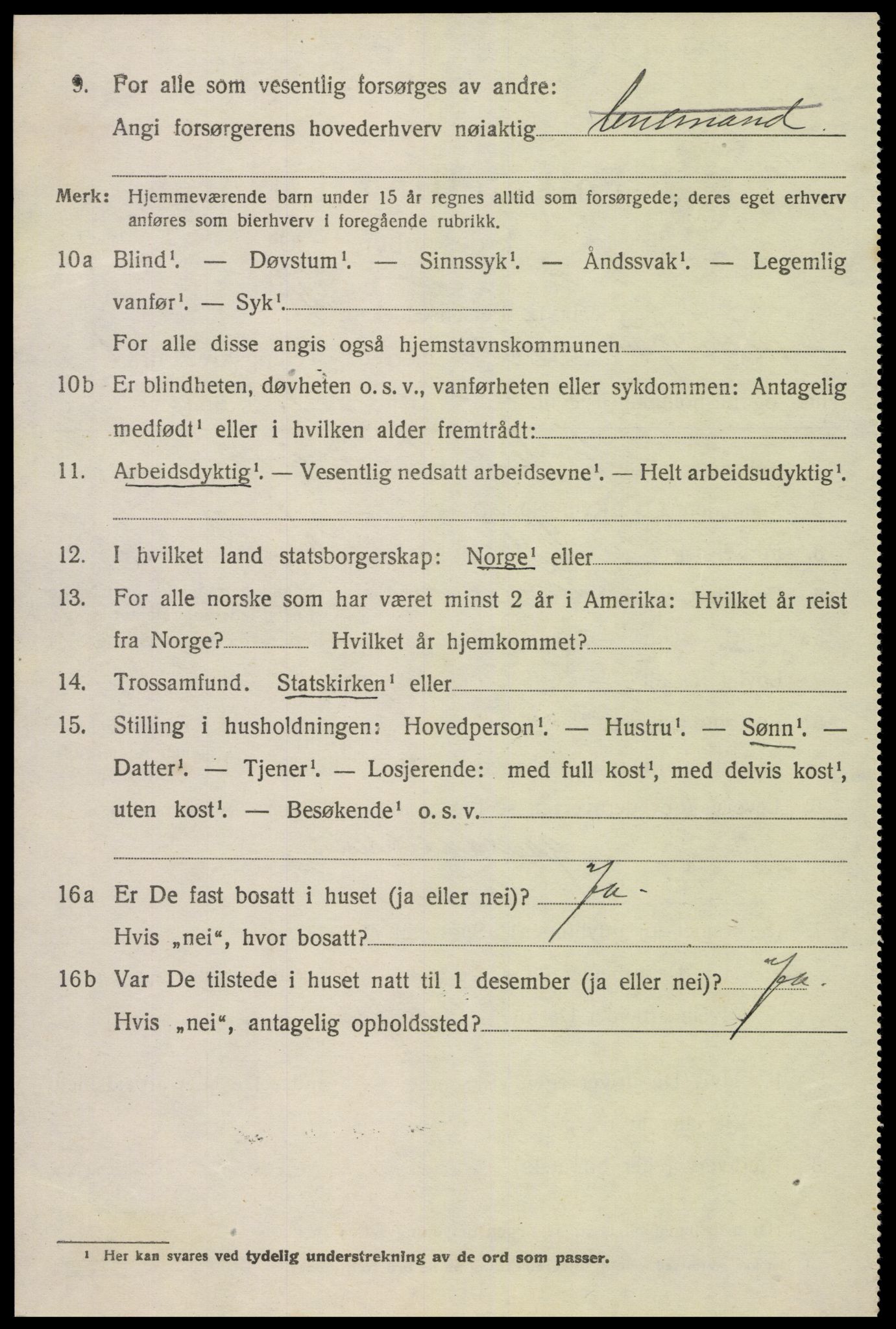 SAK, 1920 census for Eide, 1920, p. 653