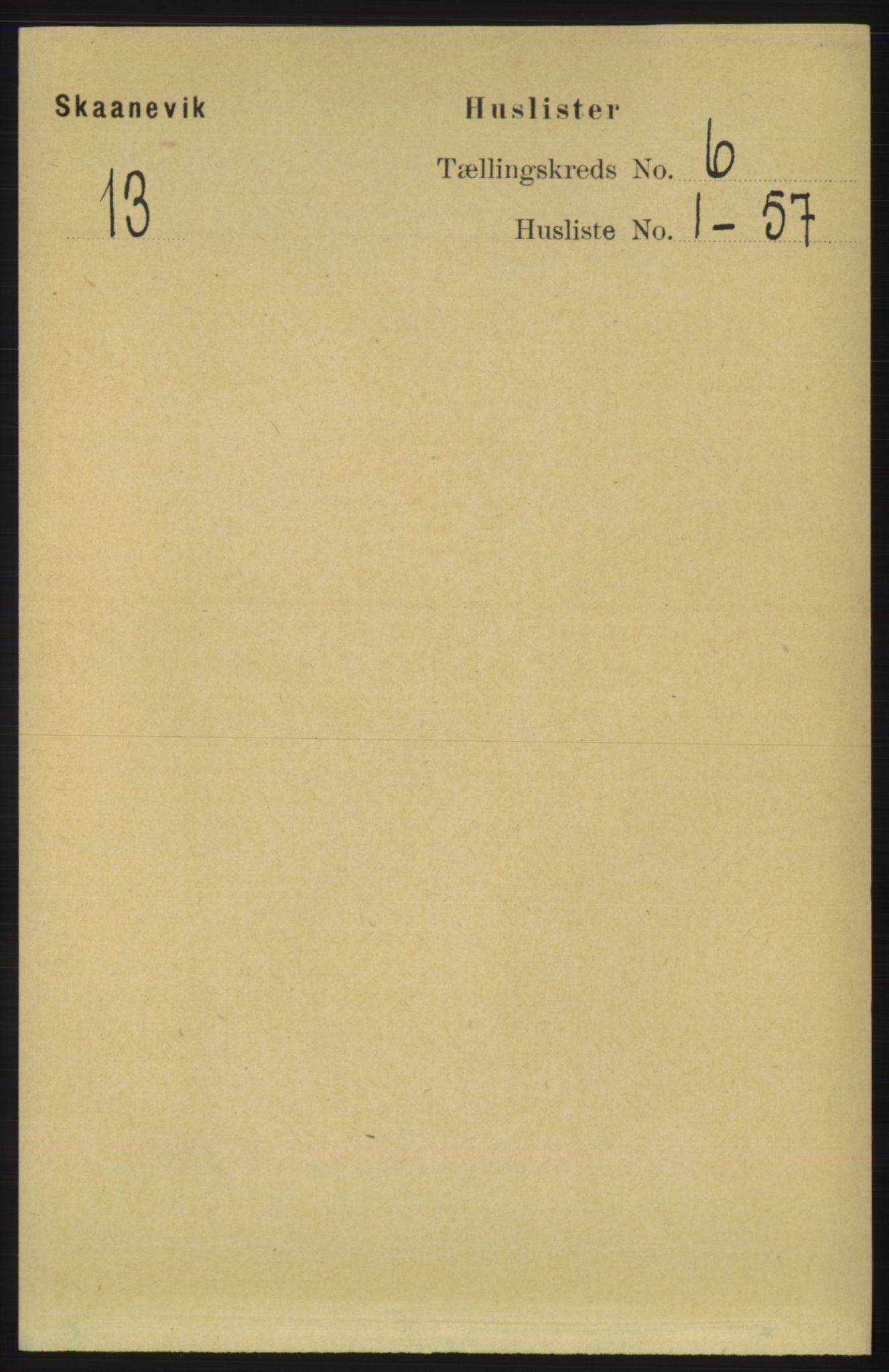 RA, 1891 census for 1212 Skånevik, 1891, p. 1481
