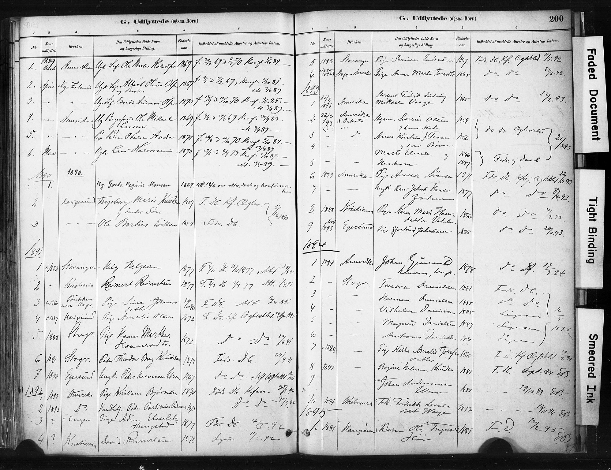 Skudenes sokneprestkontor, AV/SAST-A -101849/H/Ha/Haa/L0008: Parish register (official) no. A 5, 1882-1912, p. 200