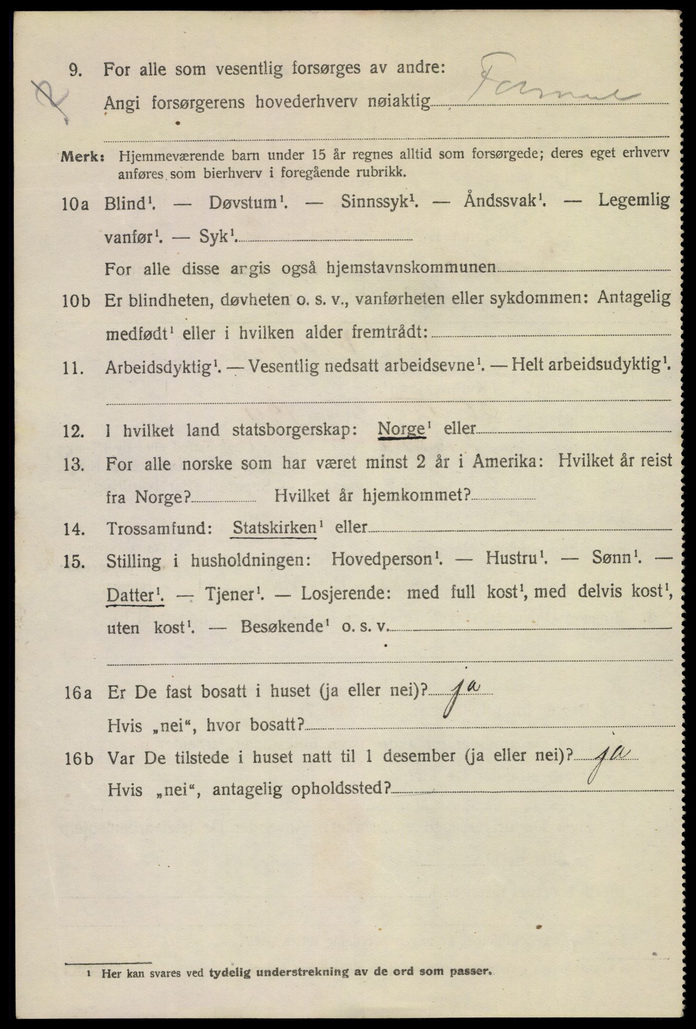 SAKO, 1920 census for Kragerø, 1920, p. 11078