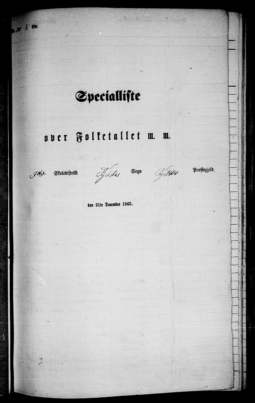 RA, 1865 census for Fjell, 1865, p. 48