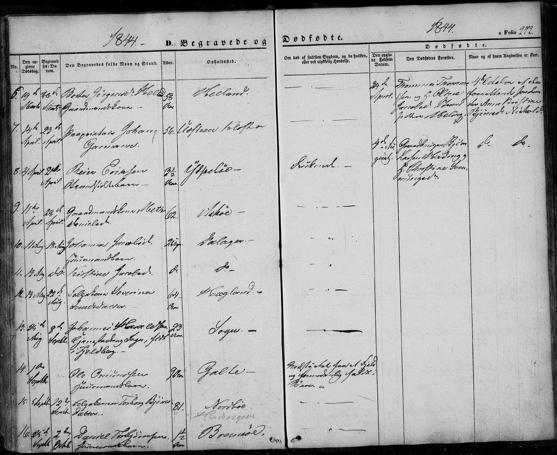 Rennesøy sokneprestkontor, SAST/A -101827/H/Ha/Haa/L0005: Parish register (official) no. A 5, 1838-1859, p. 272