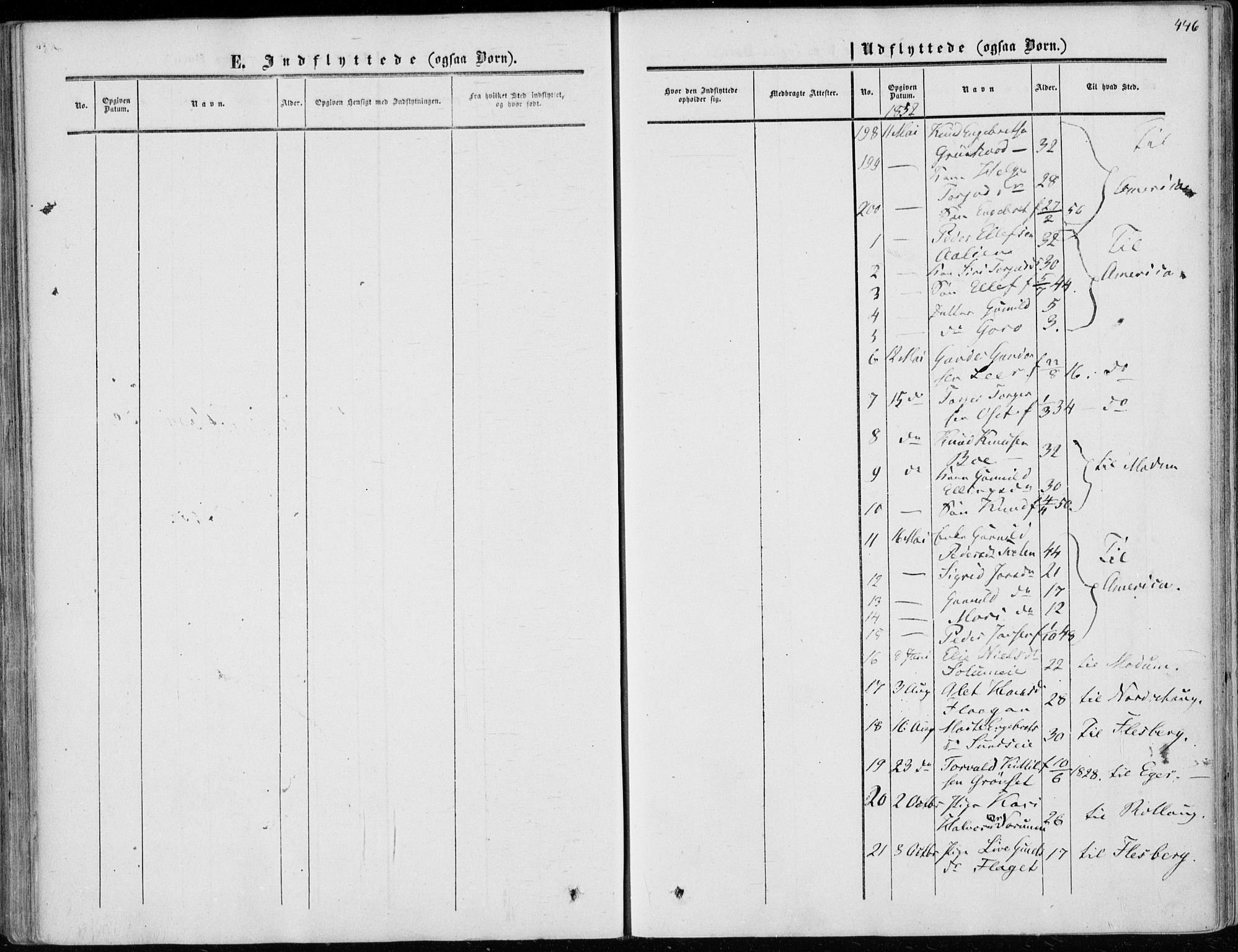 Sigdal kirkebøker, SAKO/A-245/F/Fa/L0008: Parish register (official) no. I 8, 1850-1859, p. 446
