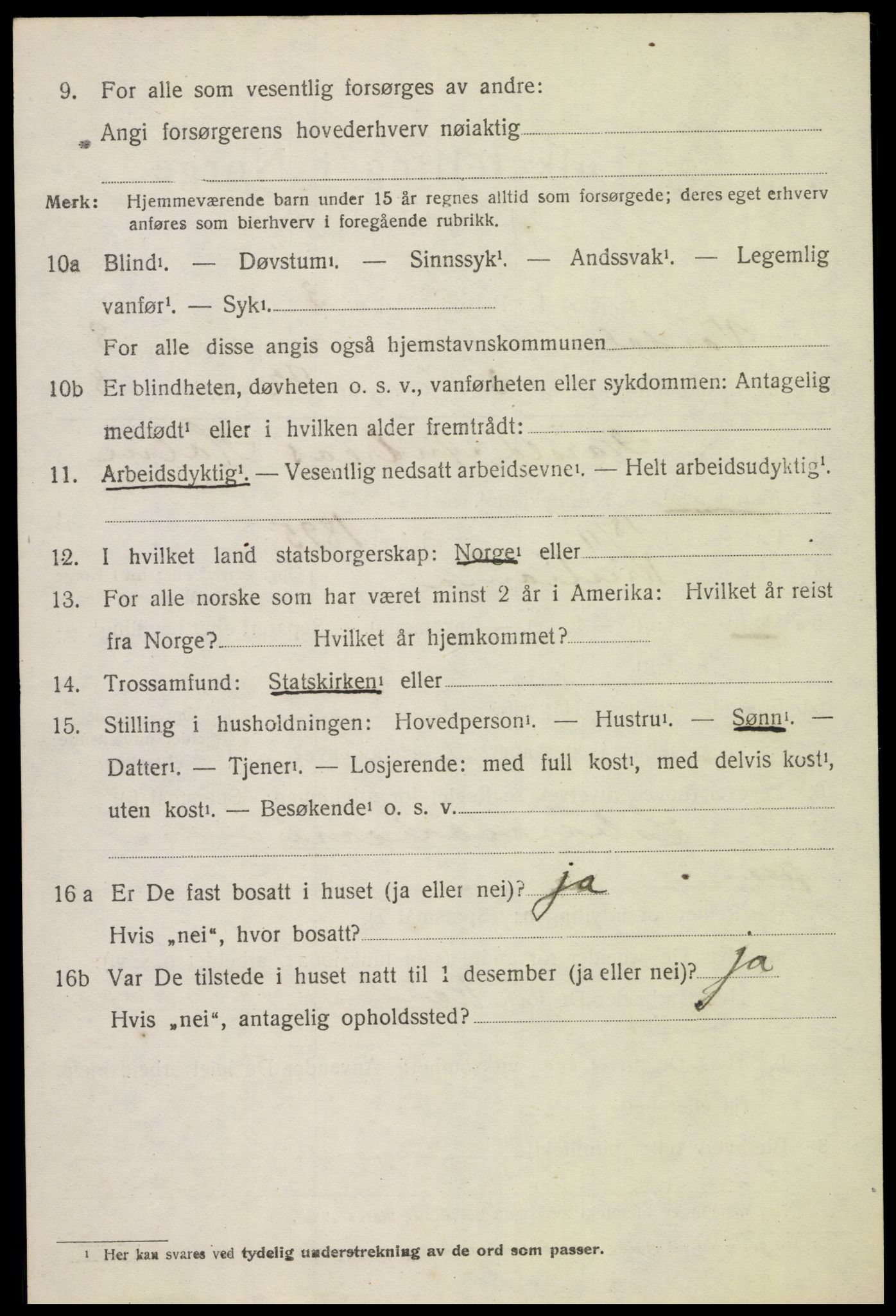 SAH, 1920 census for Vardal, 1920, p. 5742