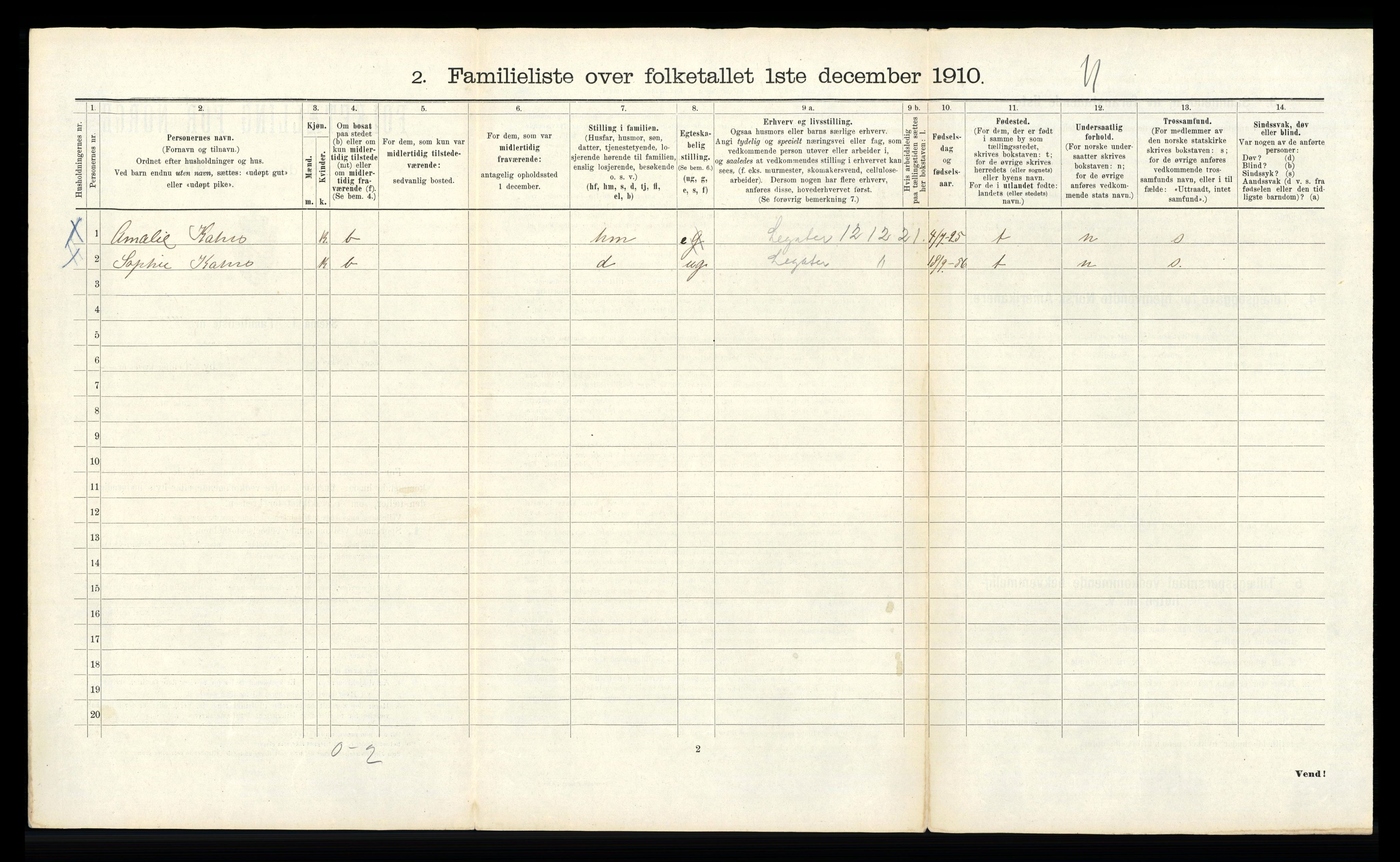 RA, 1910 census for Bergen, 1910, p. 29126