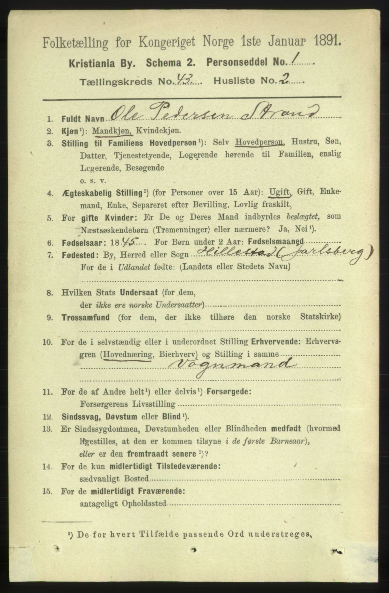 RA, 1891 census for 0301 Kristiania, 1891, p. 25570