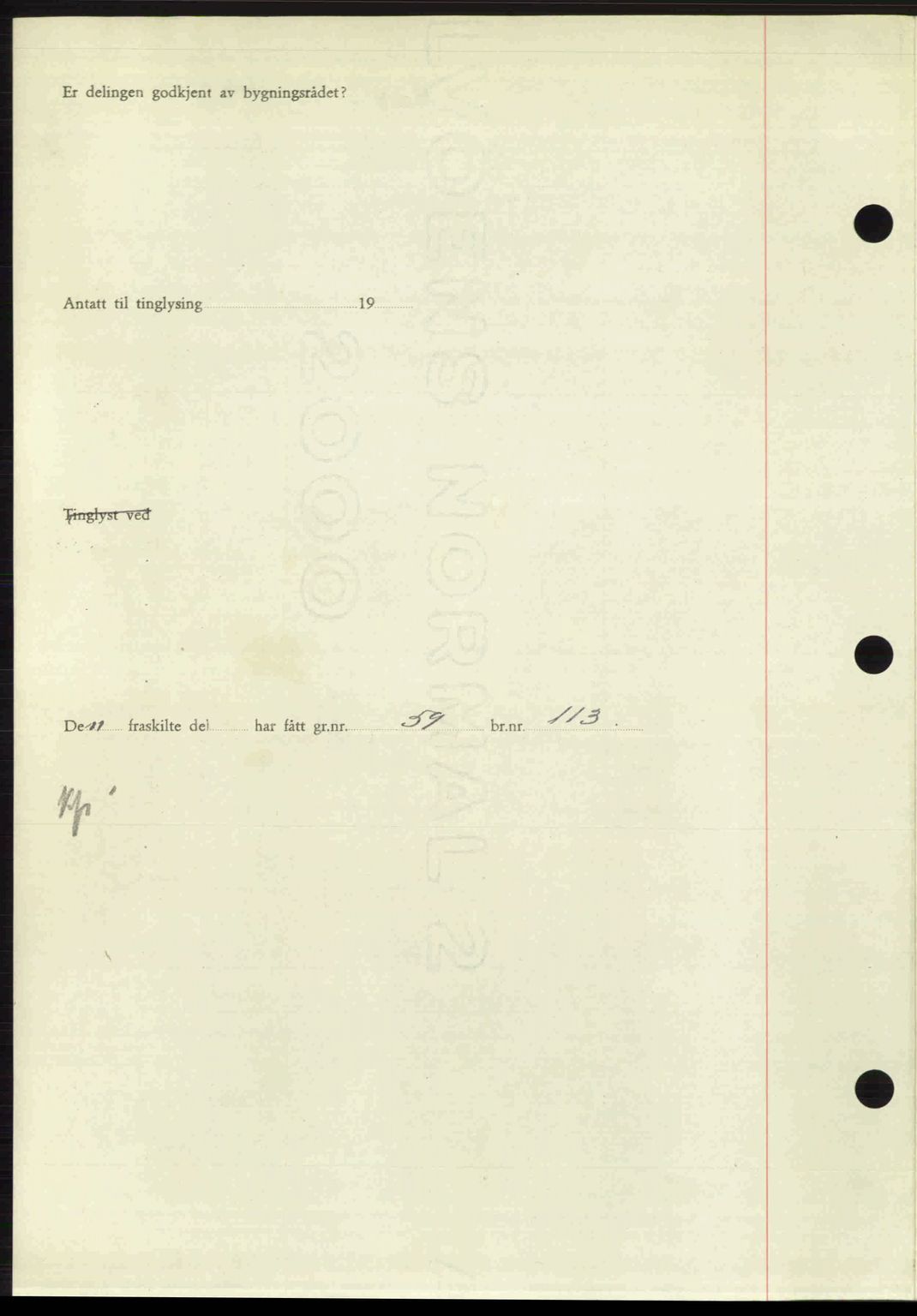 Ytre Sogn tingrett, SAB/A-2601/1/G/Gbb/L0007: Mortgage book no. A4 - A5 (B3), 1949-1949, Diary no: : 714/1949