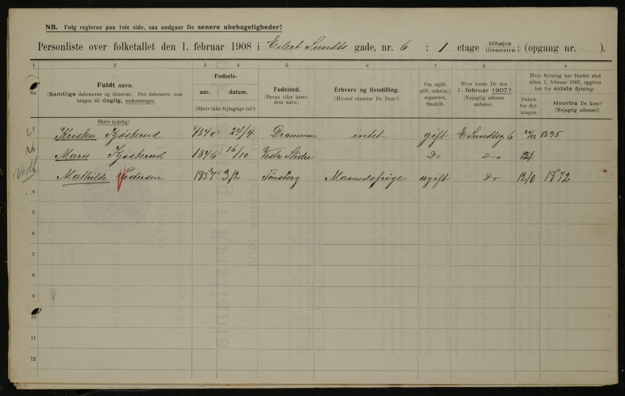 OBA, Municipal Census 1908 for Kristiania, 1908, p. 17359