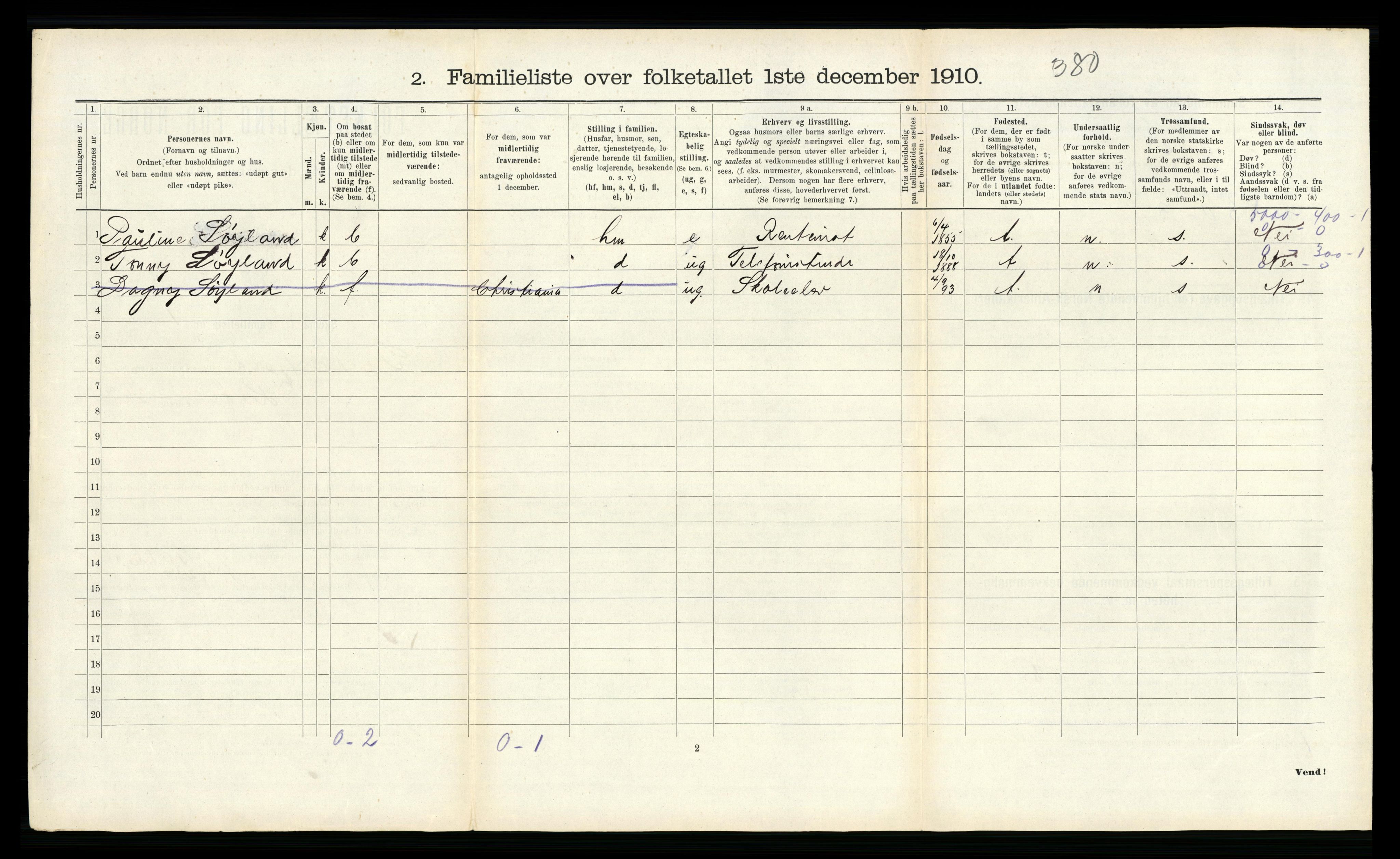 RA, 1910 census for Flekkefjord, 1910, p. 203