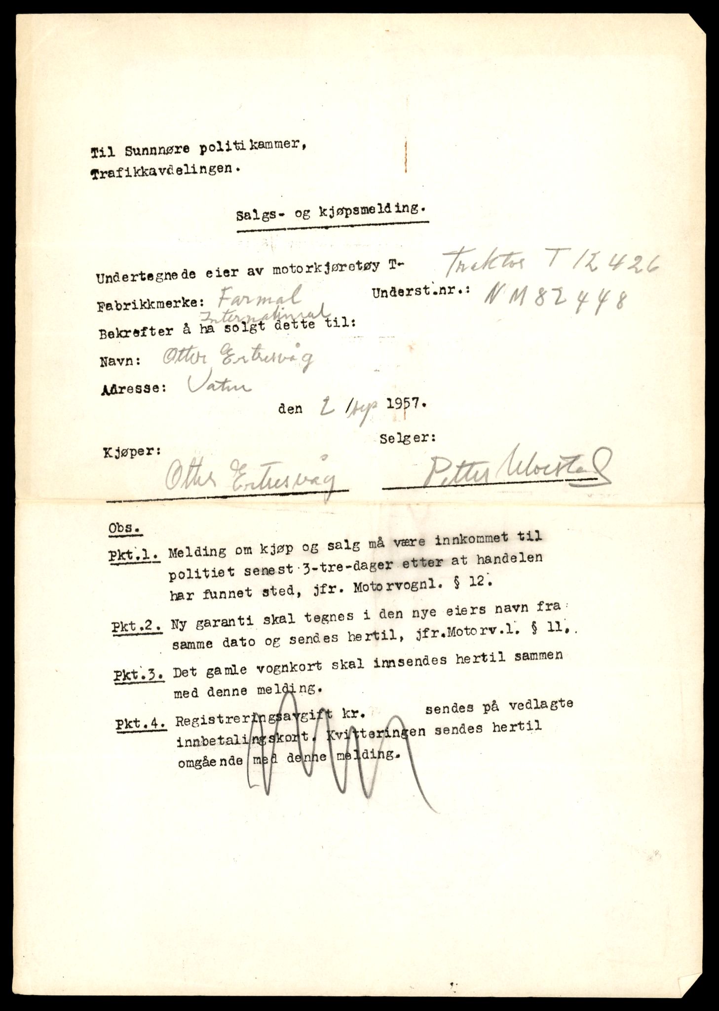 Møre og Romsdal vegkontor - Ålesund trafikkstasjon, AV/SAT-A-4099/F/Fe/L0033: Registreringskort for kjøretøy T 12151 - T 12474, 1927-1998, p. 3145