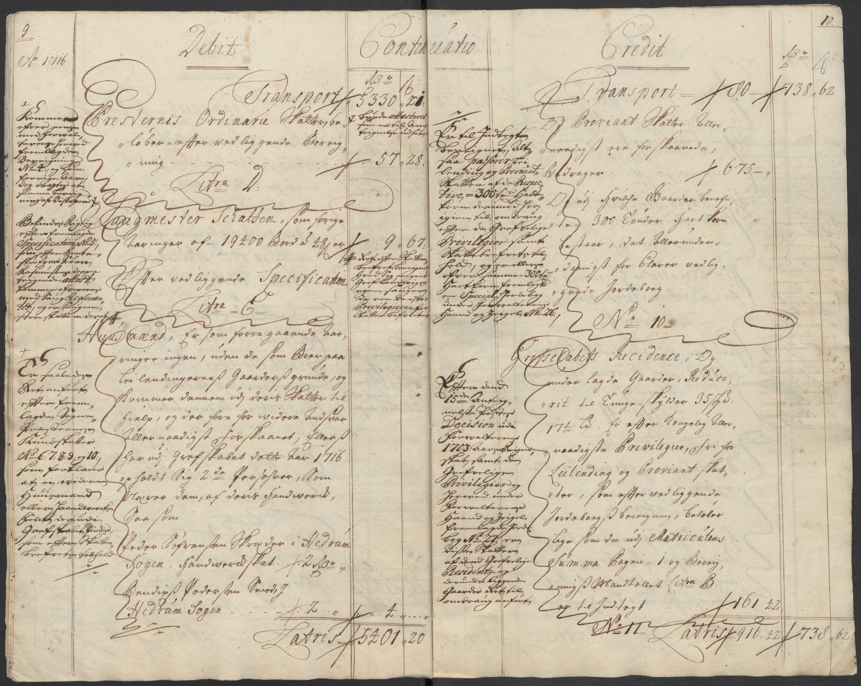 Rentekammeret inntil 1814, Reviderte regnskaper, Fogderegnskap, AV/RA-EA-4092/R33/L1987: Fogderegnskap Larvik grevskap, 1716-1717, p. 8