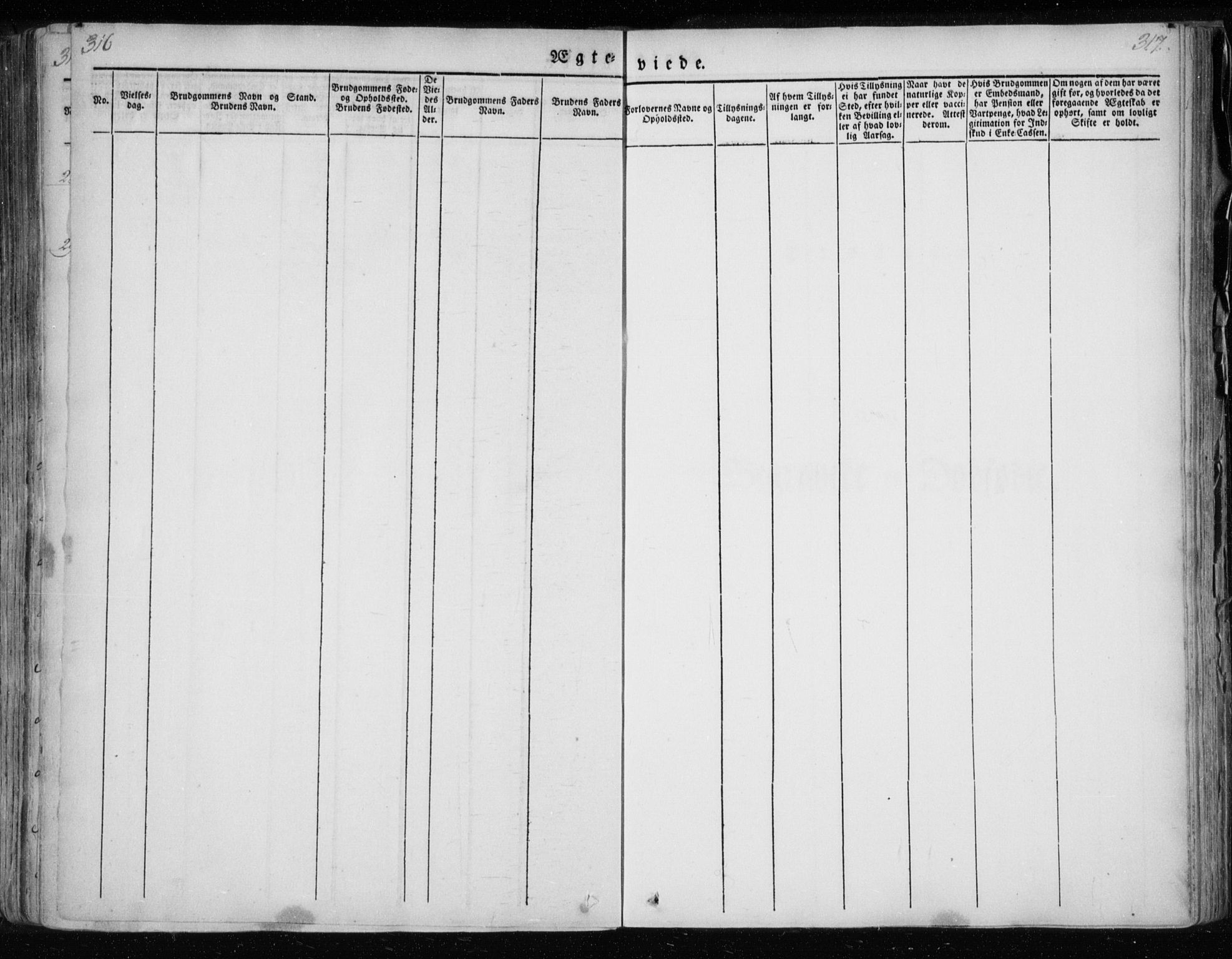 Ministerialprotokoller, klokkerbøker og fødselsregistre - Nordland, SAT/A-1459/825/L0354: Parish register (official) no. 825A08, 1826-1841, p. 316-317