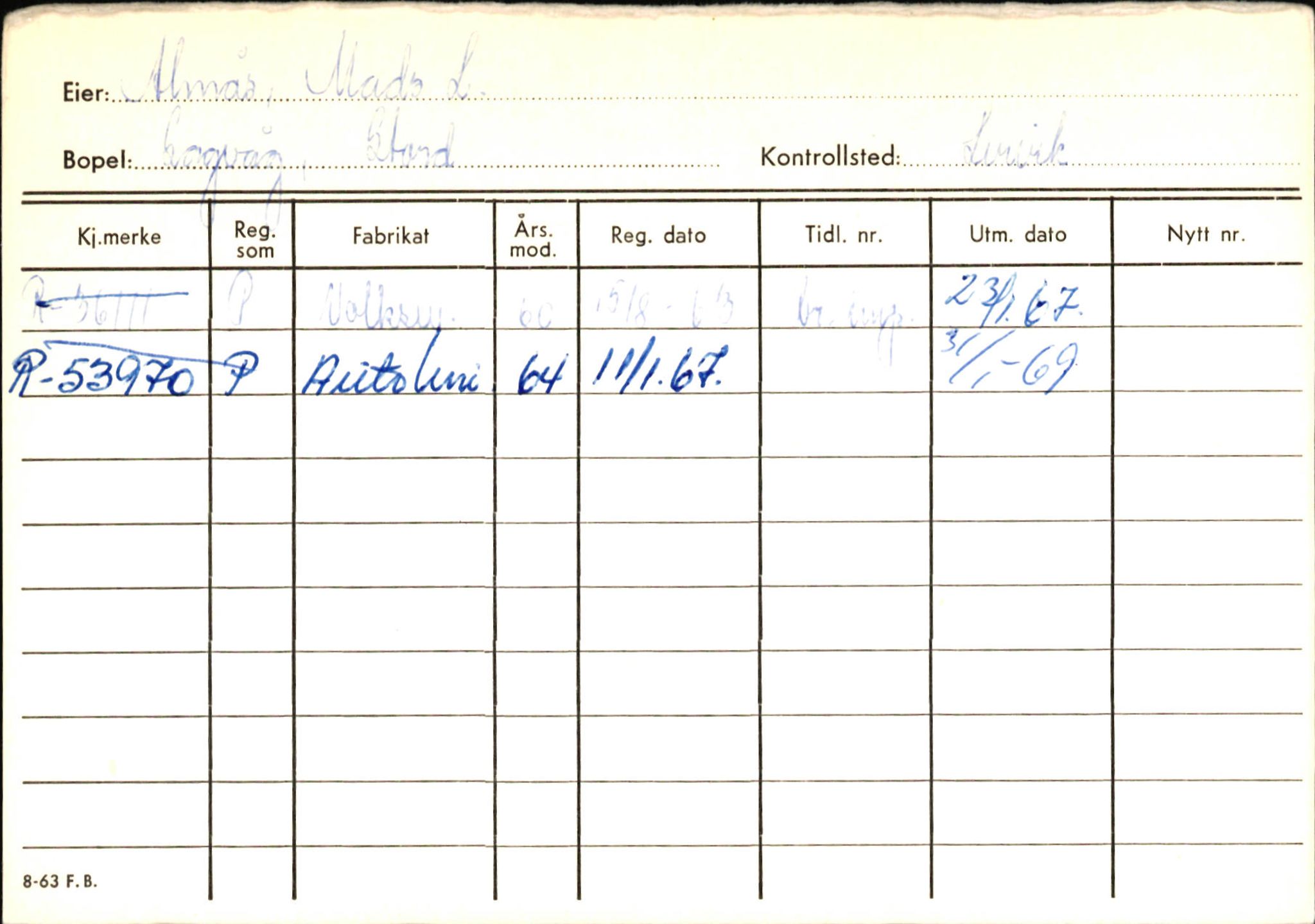 Statens vegvesen, Hordaland vegkontor, AV/SAB-A-5201/2/Ha/L0001: R-eierkort A, 1920-1971, p. 526