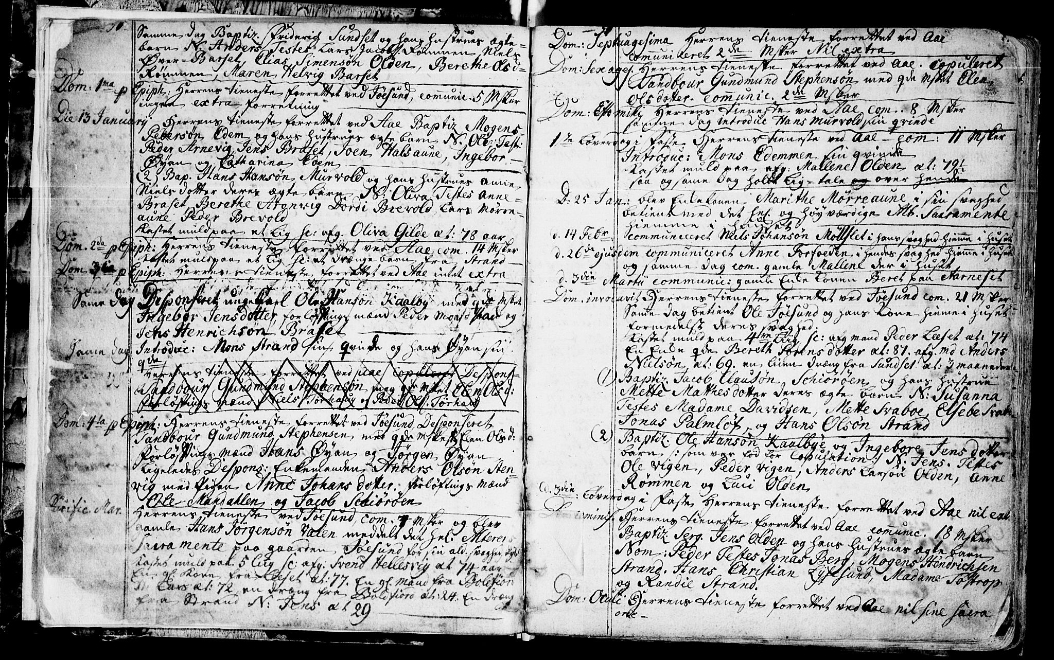 Ministerialprotokoller, klokkerbøker og fødselsregistre - Sør-Trøndelag, SAT/A-1456/655/L0672: Parish register (official) no. 655A01, 1750-1779, p. 4-5