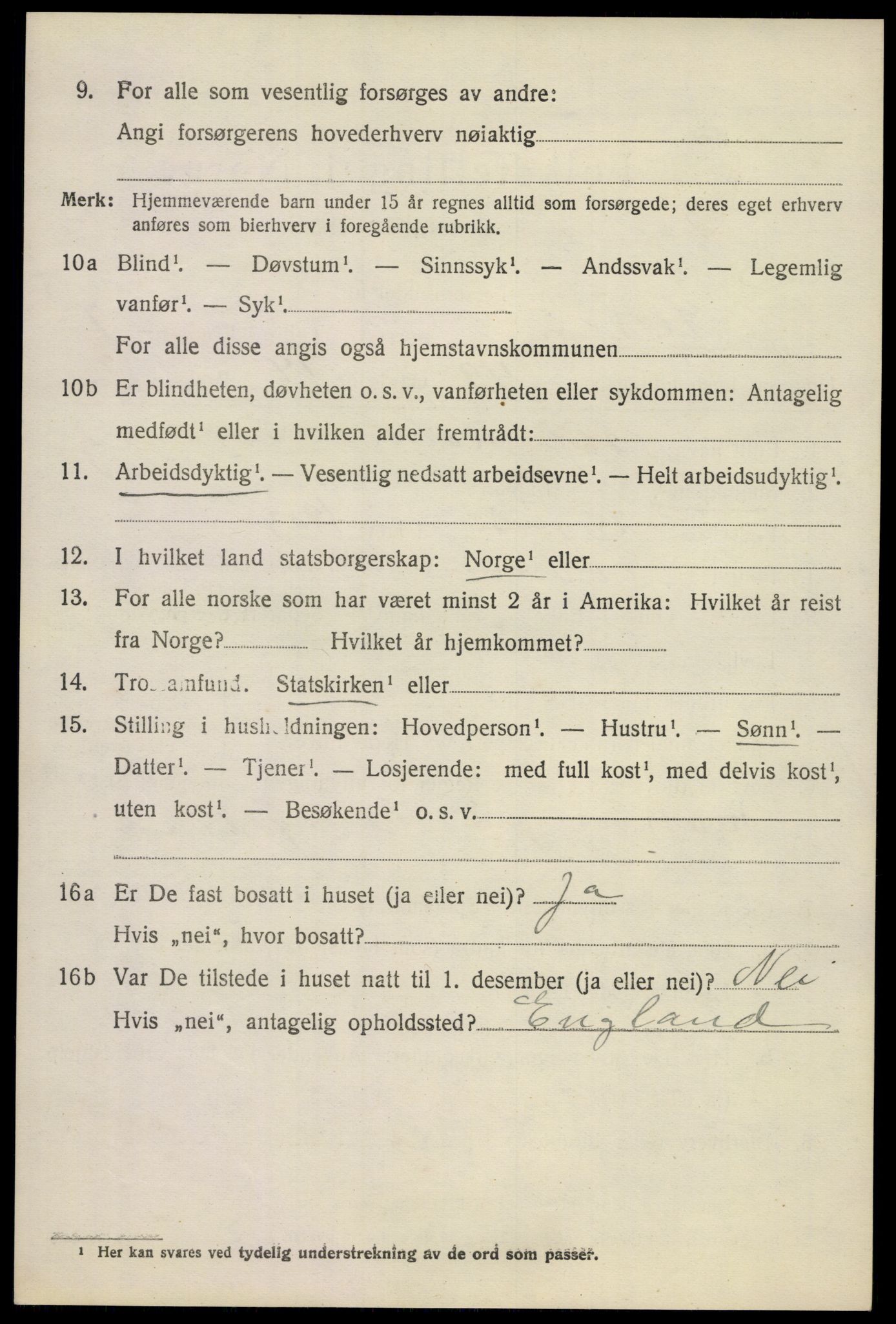 SAKO, 1920 census for Skåtøy, 1920, p. 5845